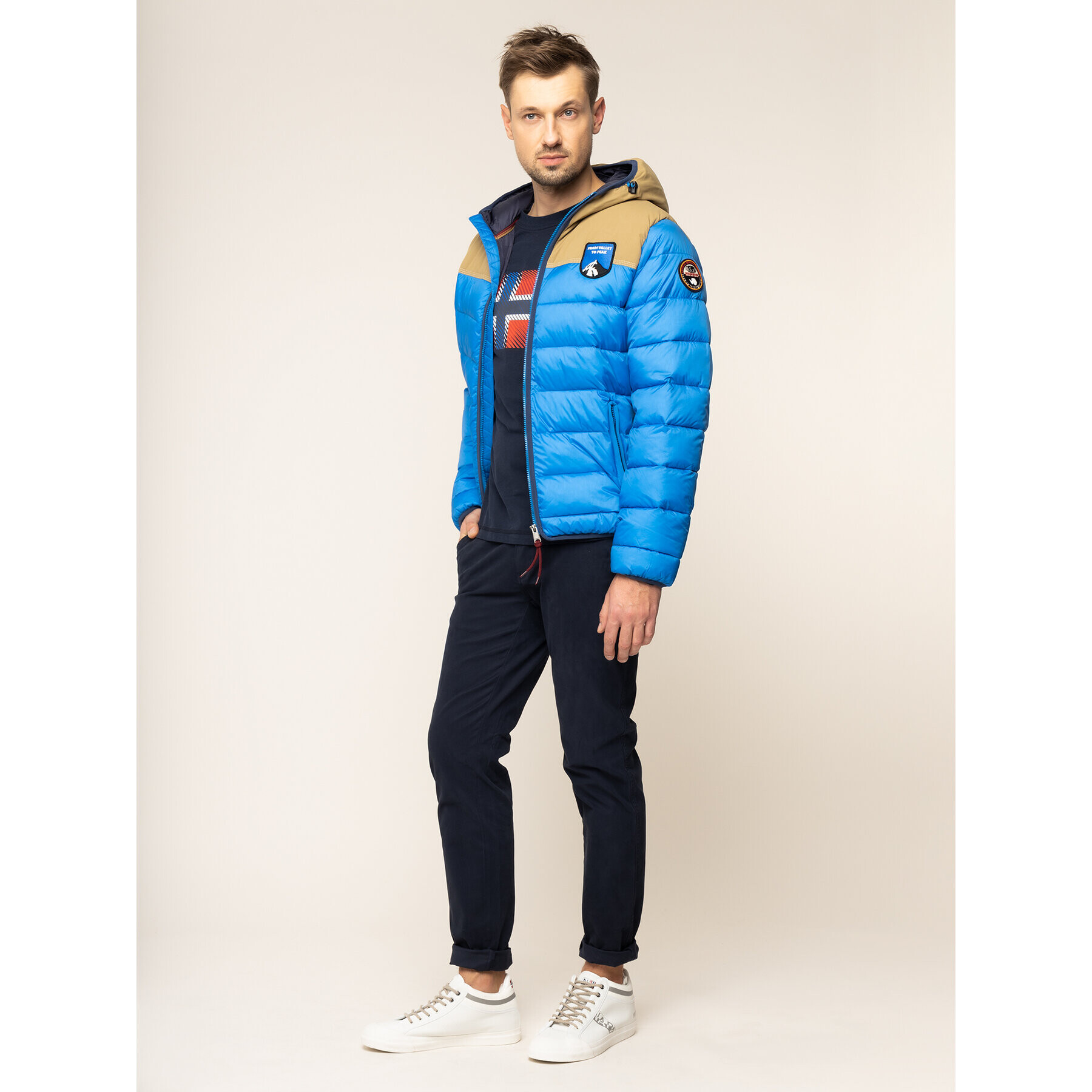Napapijri Пухено яке Aric N0YITL Син Regular Fit - Pepit.bg
