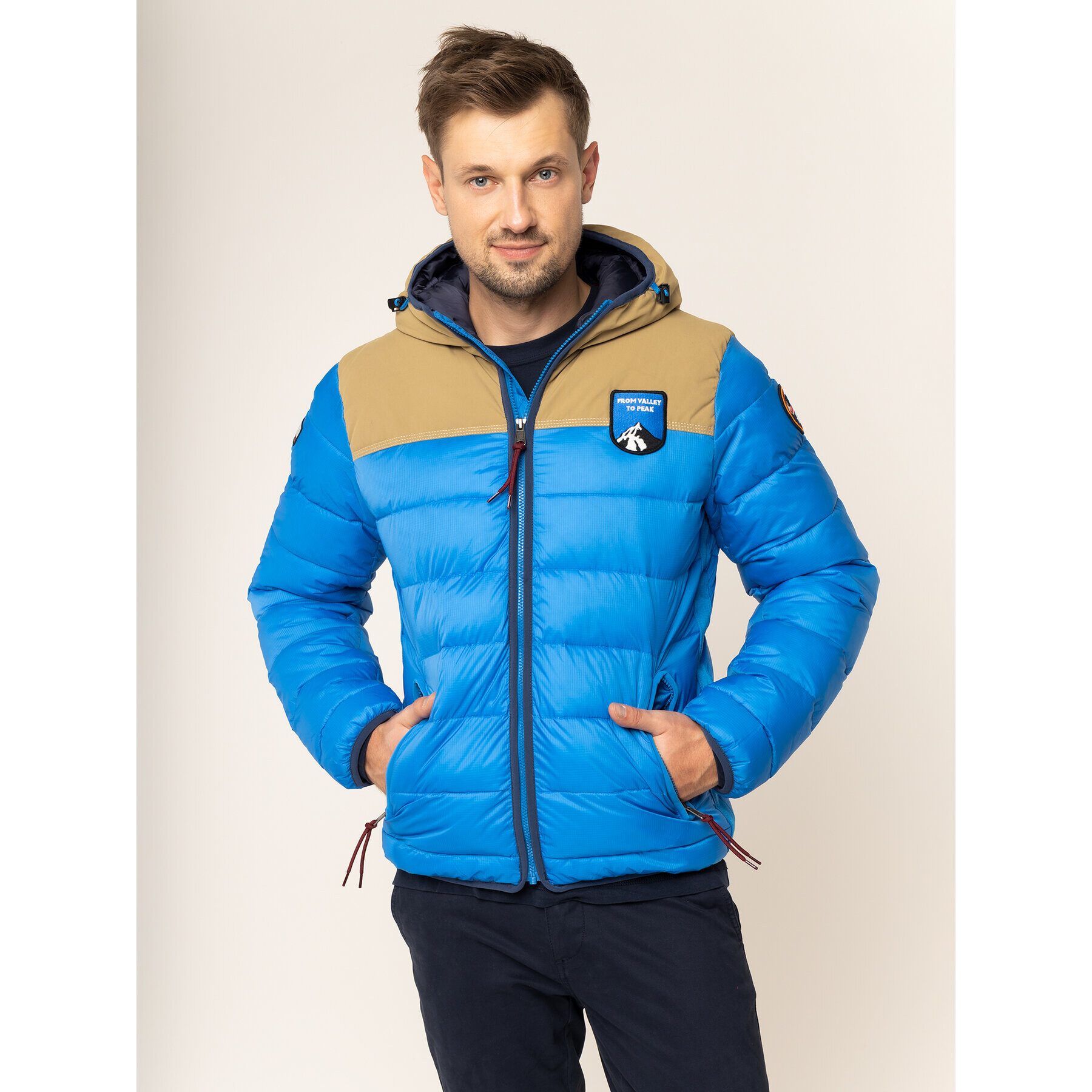 Napapijri Пухено яке Aric N0YITL Син Regular Fit - Pepit.bg