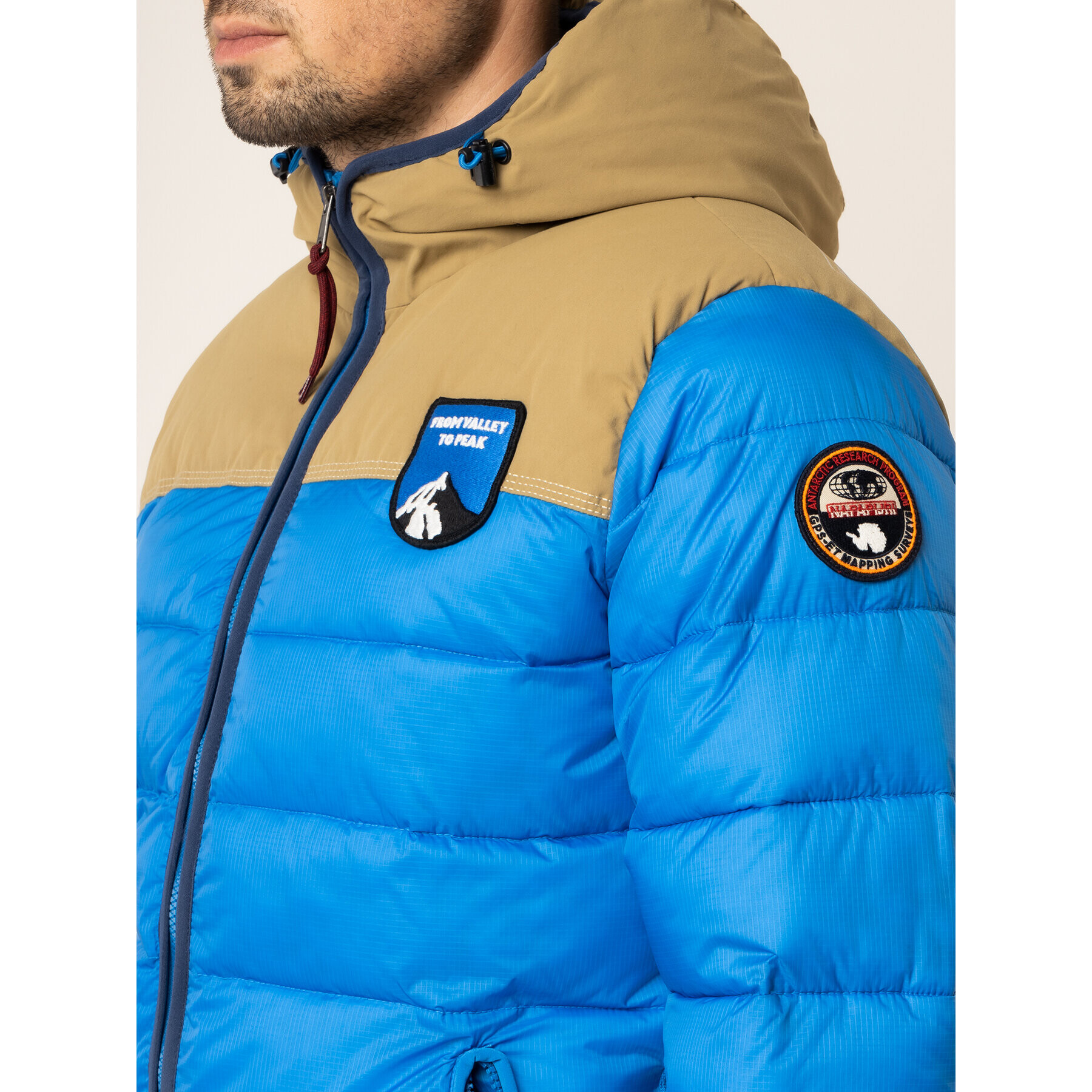 Napapijri Пухено яке Aric N0YITL Син Regular Fit - Pepit.bg