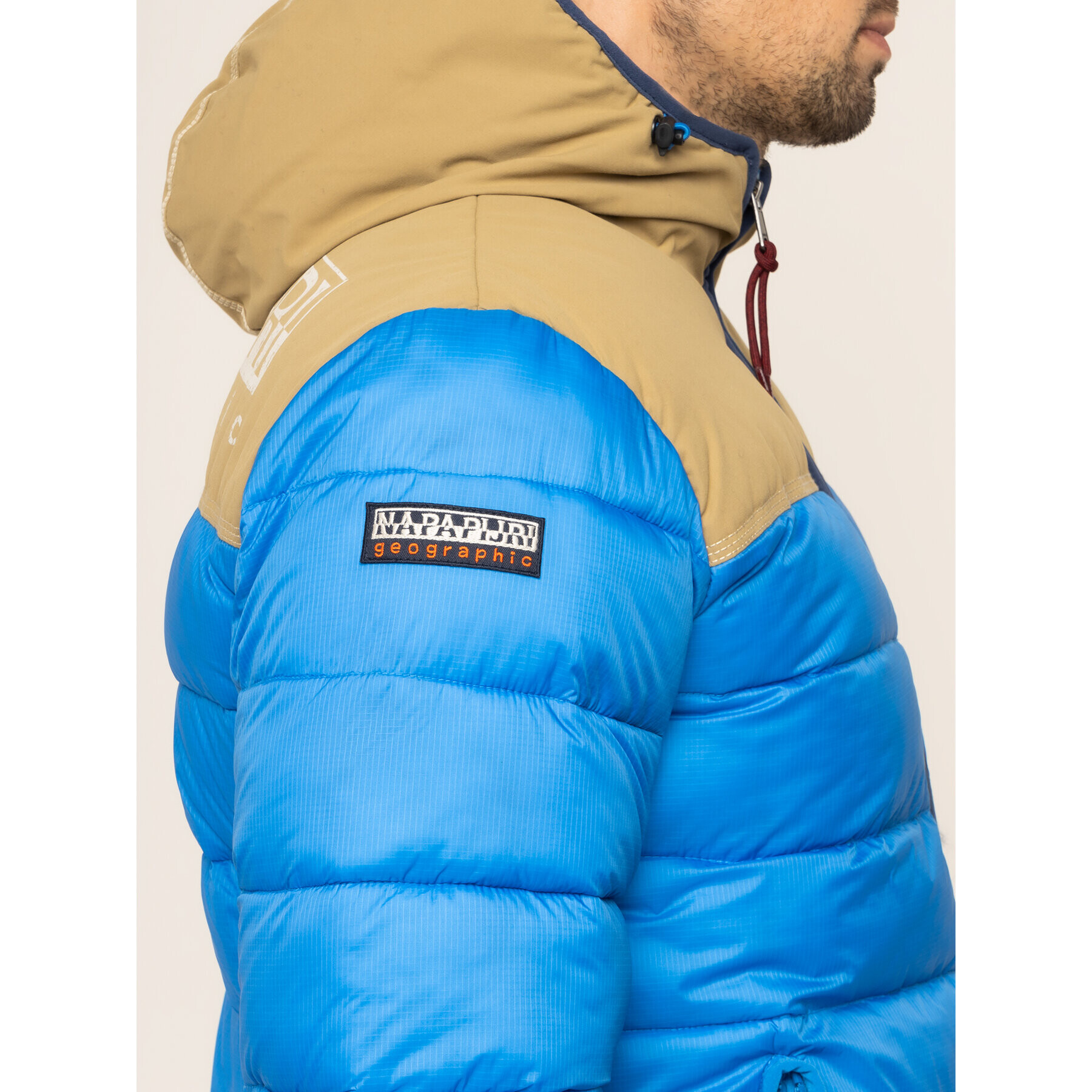Napapijri Пухено яке Aric N0YITL Син Regular Fit - Pepit.bg