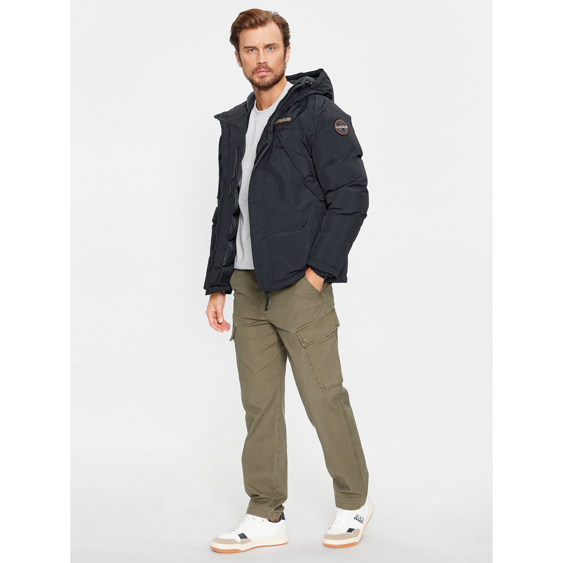 Napapijri Пухено яке Epoch NP0A4HIA Черен Regular Fit - Pepit.bg