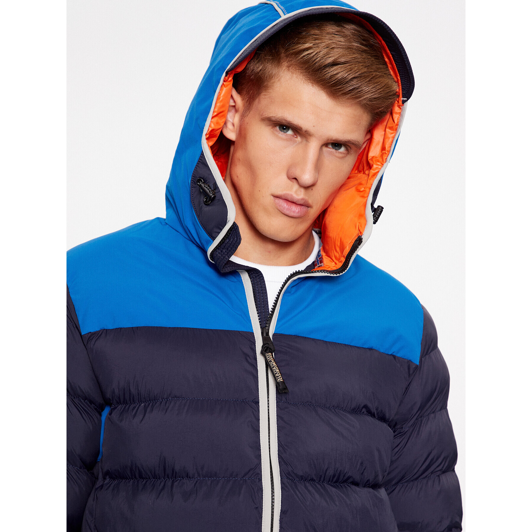 Napapijri Пухено яке NP0A4HEM Тъмносин Regular Fit - Pepit.bg