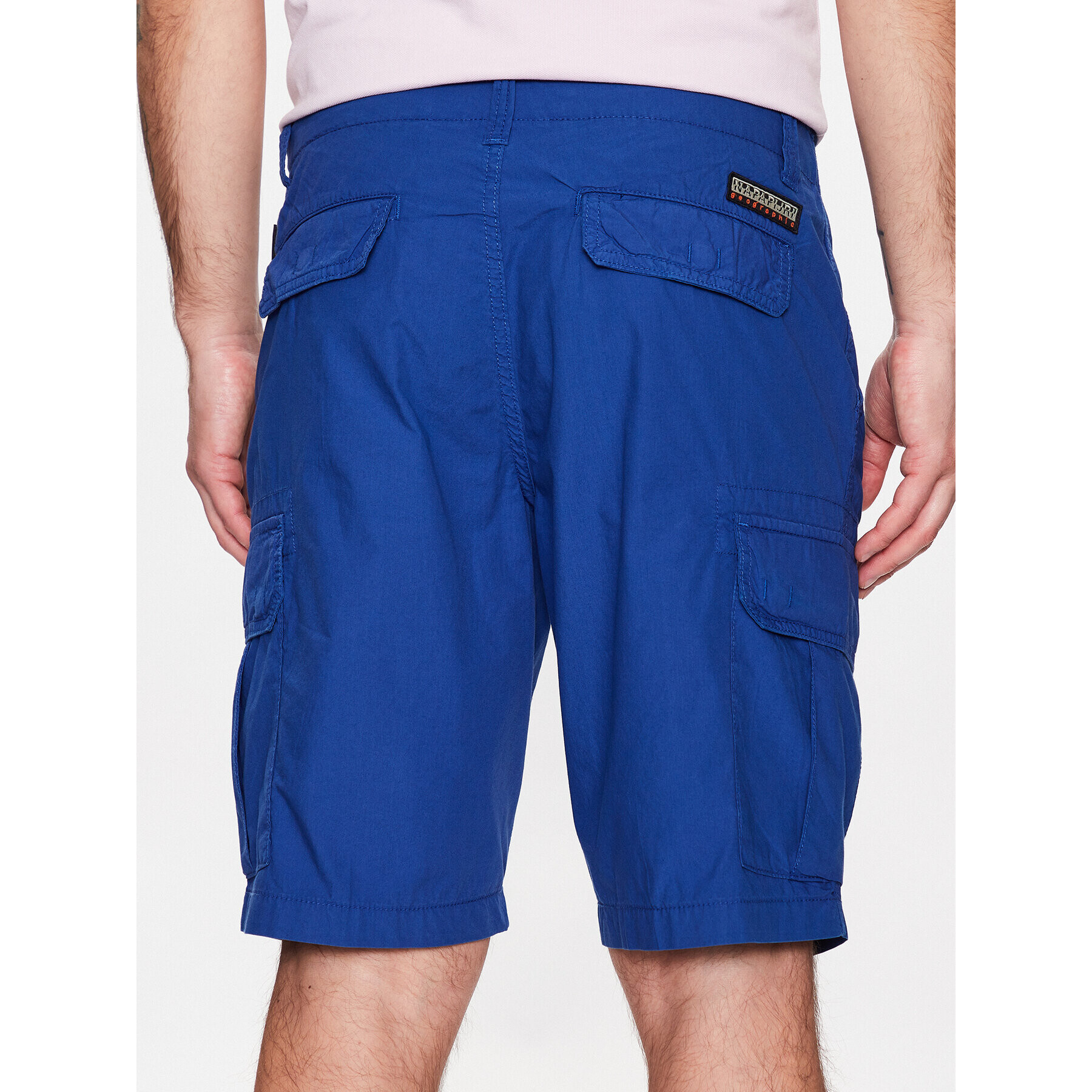 Napapijri Шорти от плат Noto 5 NP0A4GAM Син Regular Fit - Pepit.bg