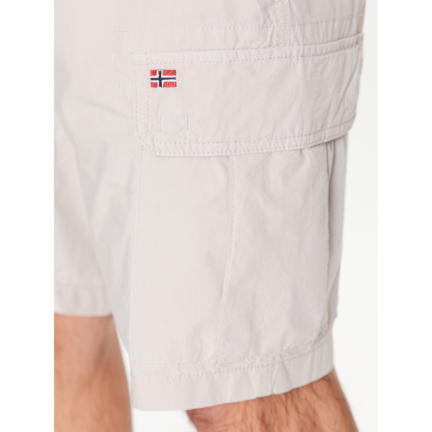 Napapijri Шорти от плат Noto NP0A4GAM Бежов Regular Fit - Pepit.bg
