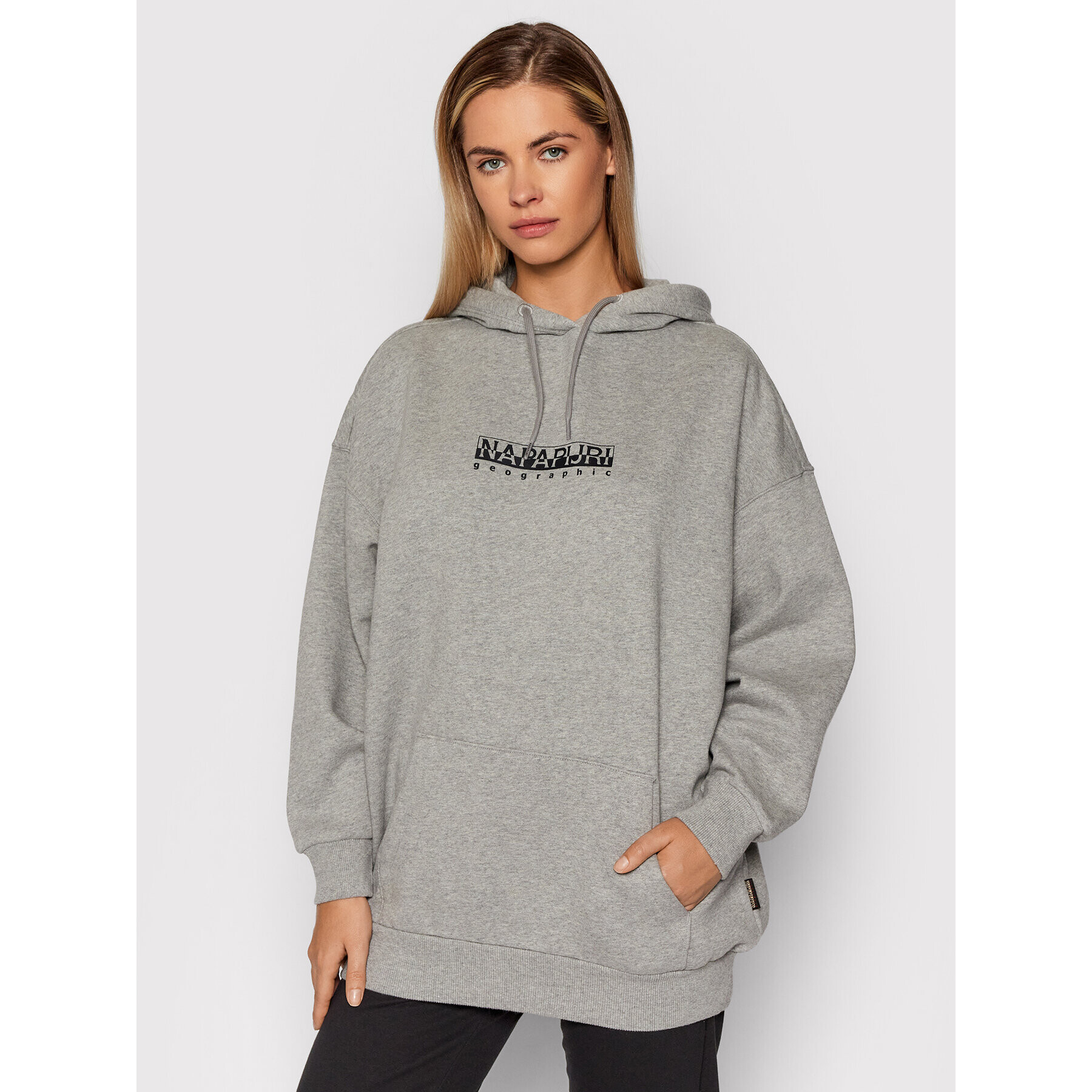Napapijri Суитшърт B-Box NP0A4FSG Сив Relaxed Fit - Pepit.bg