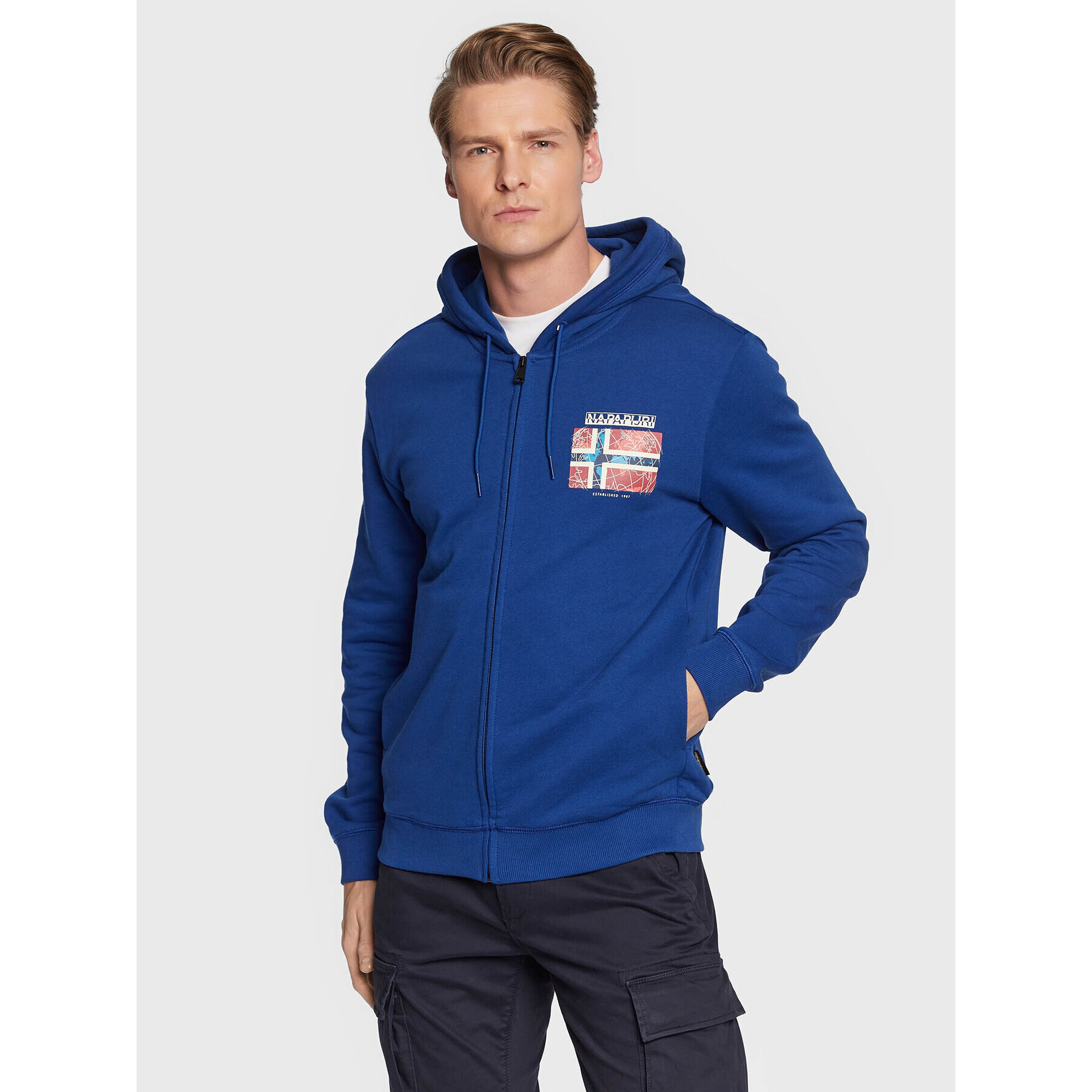 Napapijri Суитшърт B-Guiro NP0A4GZF Син Regular Fit - Pepit.bg