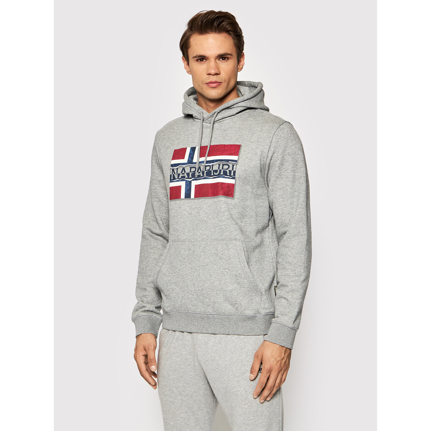 Napapijri Суитшърт Bench NP0A4FQY Сив Regular Fit - Pepit.bg