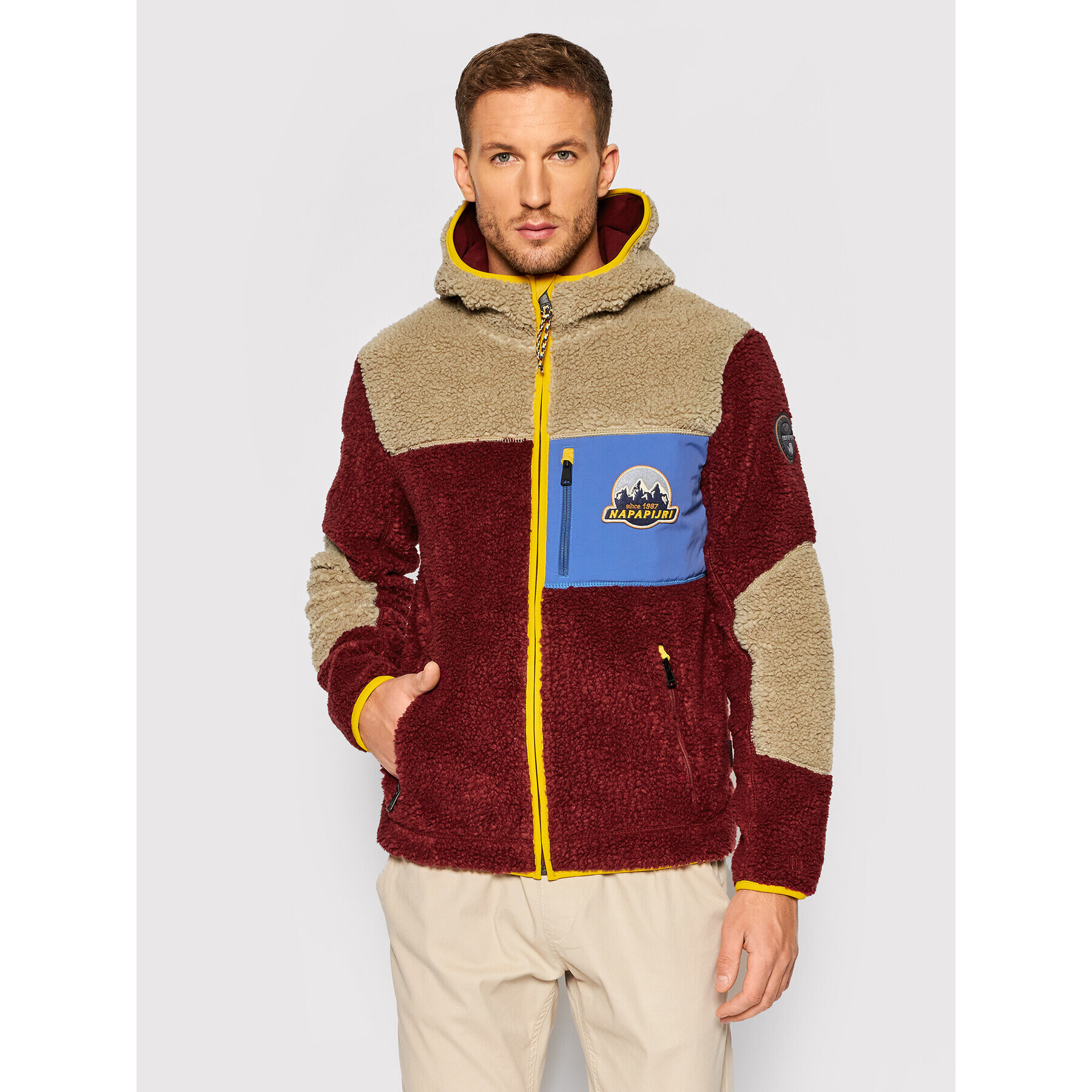 Napapijri Суитшърт Yupik NP0A4FL1 Бордо Regular Fit - Pepit.bg