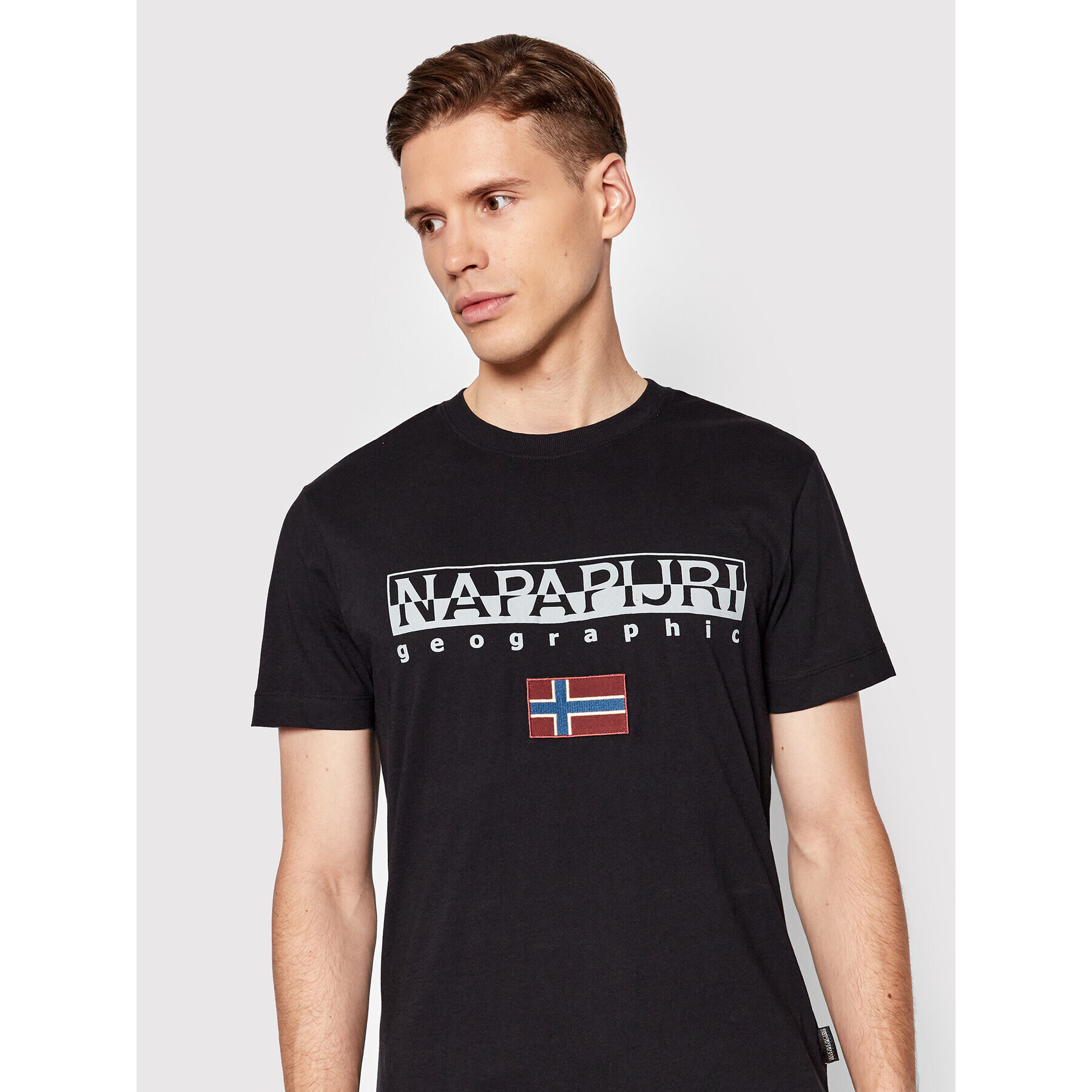 Napapijri Тишърт Ayas NP0A4GDQ Черен Regular Fit - Pepit.bg