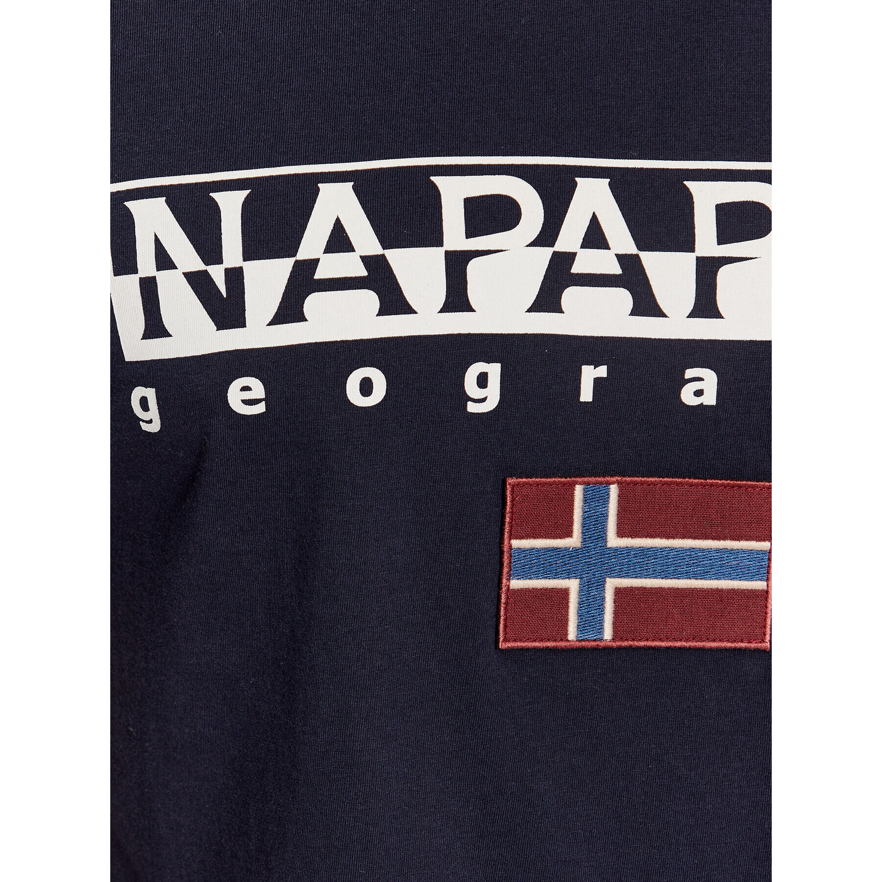 Napapijri Тишърт Ayas NP0A4GDQ Тъмносин Regular Fit - Pepit.bg