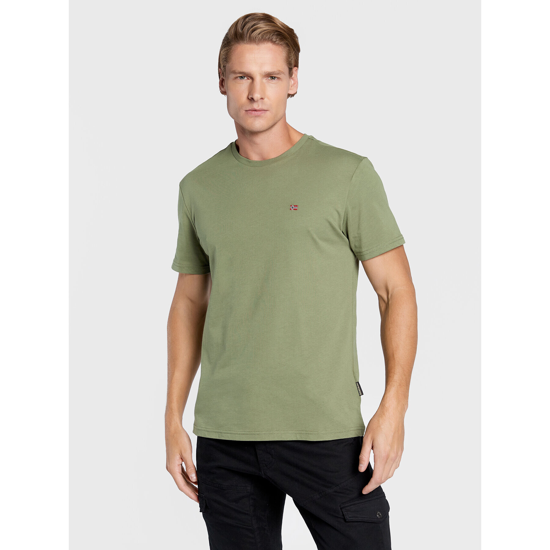 Napapijri Тишърт NP0A4FRP Зелен Regular Fit - Pepit.bg