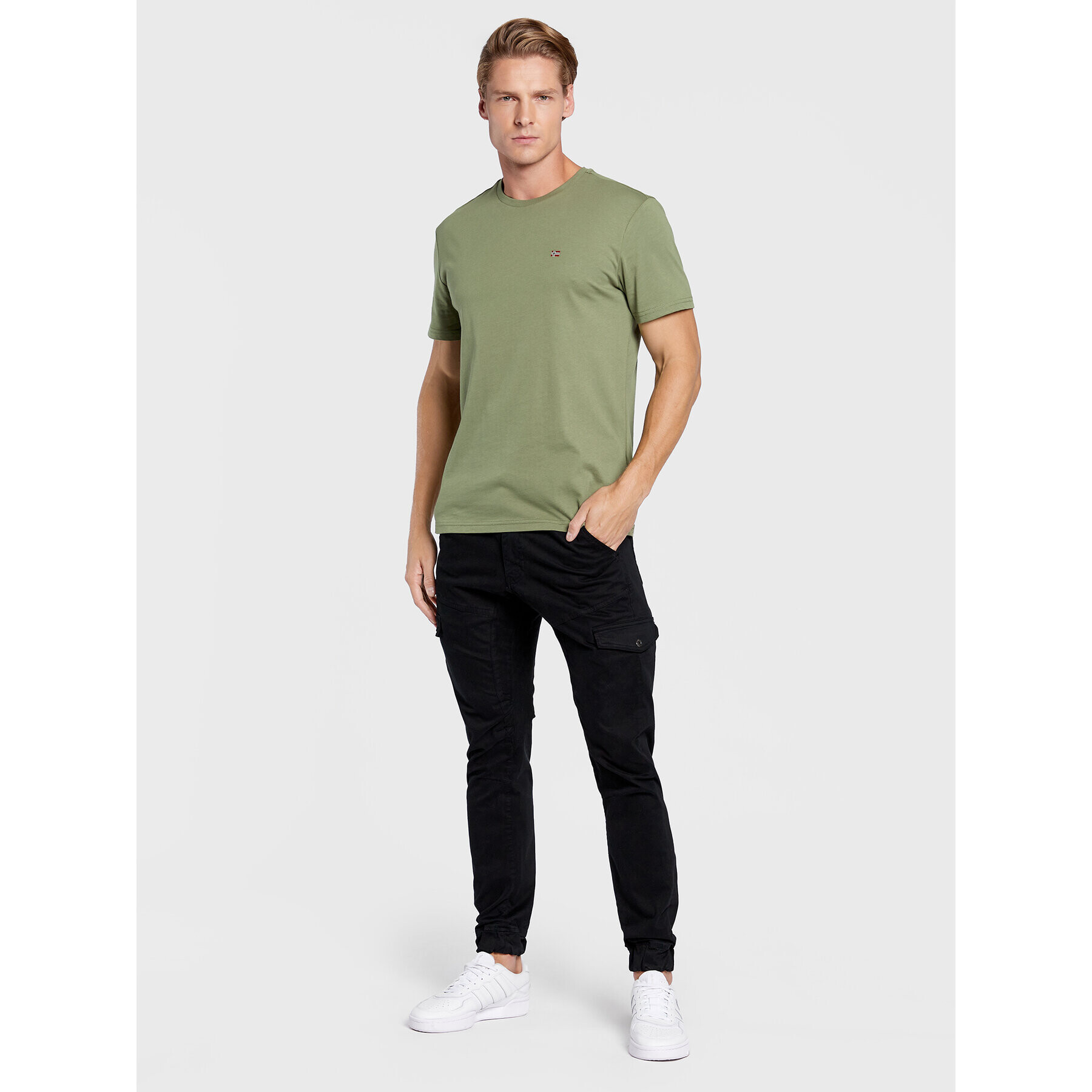Napapijri Тишърт NP0A4FRP Зелен Regular Fit - Pepit.bg