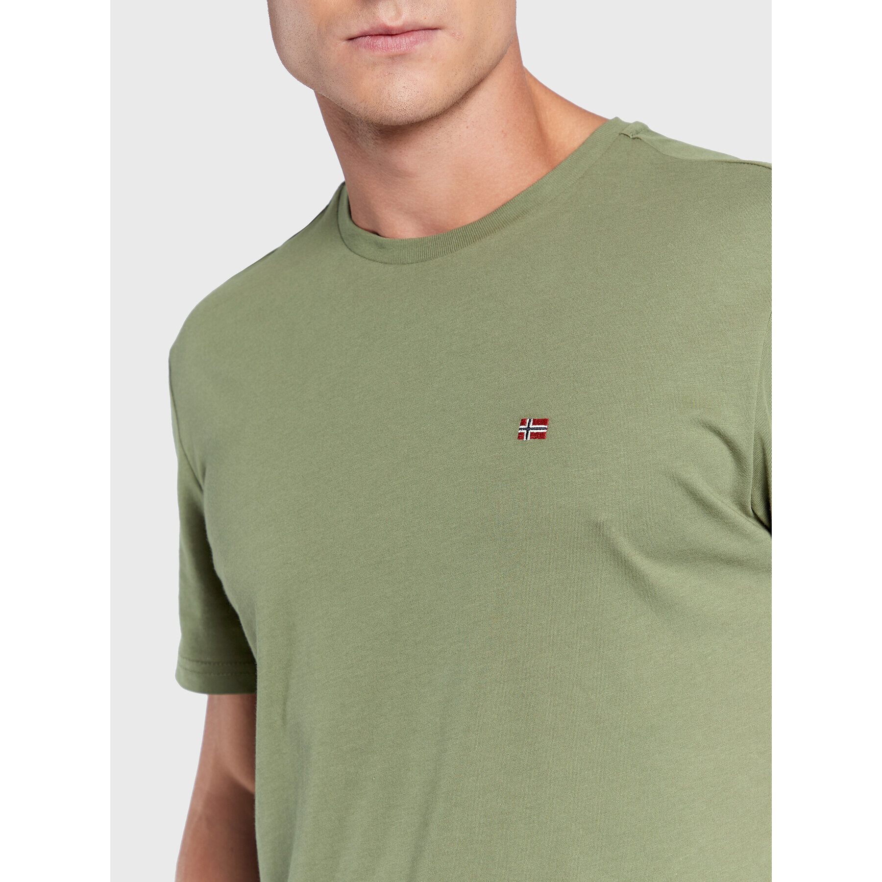 Napapijri Тишърт NP0A4FRP Зелен Regular Fit - Pepit.bg