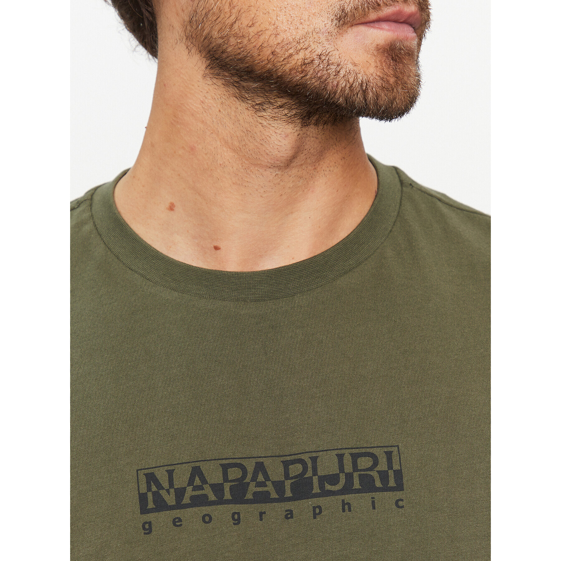 Napapijri Тишърт NP0A4H8S Зелен Regular Fit - Pepit.bg