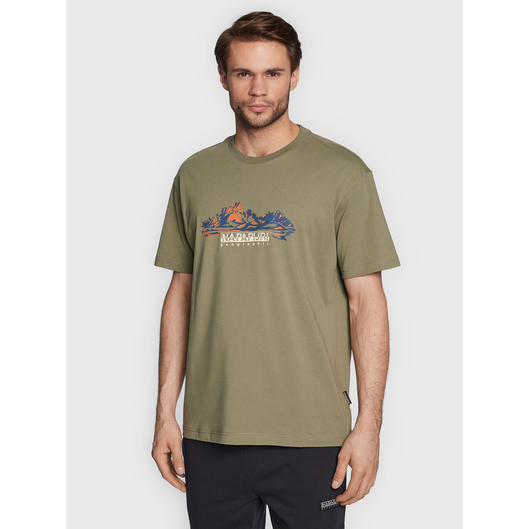 Napapijri Тишърт S-Back Country Ss NP0A4GM1 Зелен Regular Fit - Pepit.bg