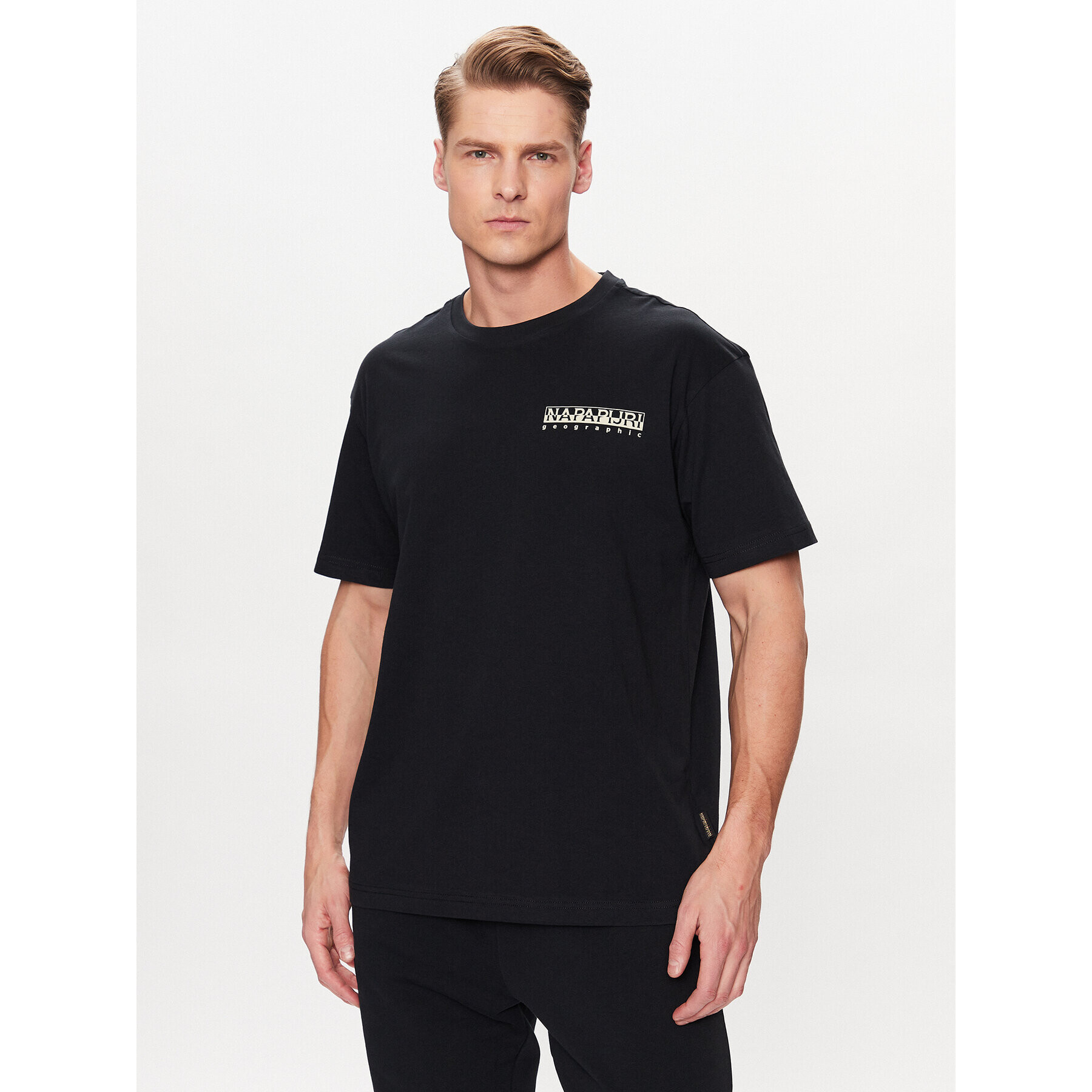 Napapijri Тишърт S-Bolivar NP0A4H28 Черен Regular Fit - Pepit.bg