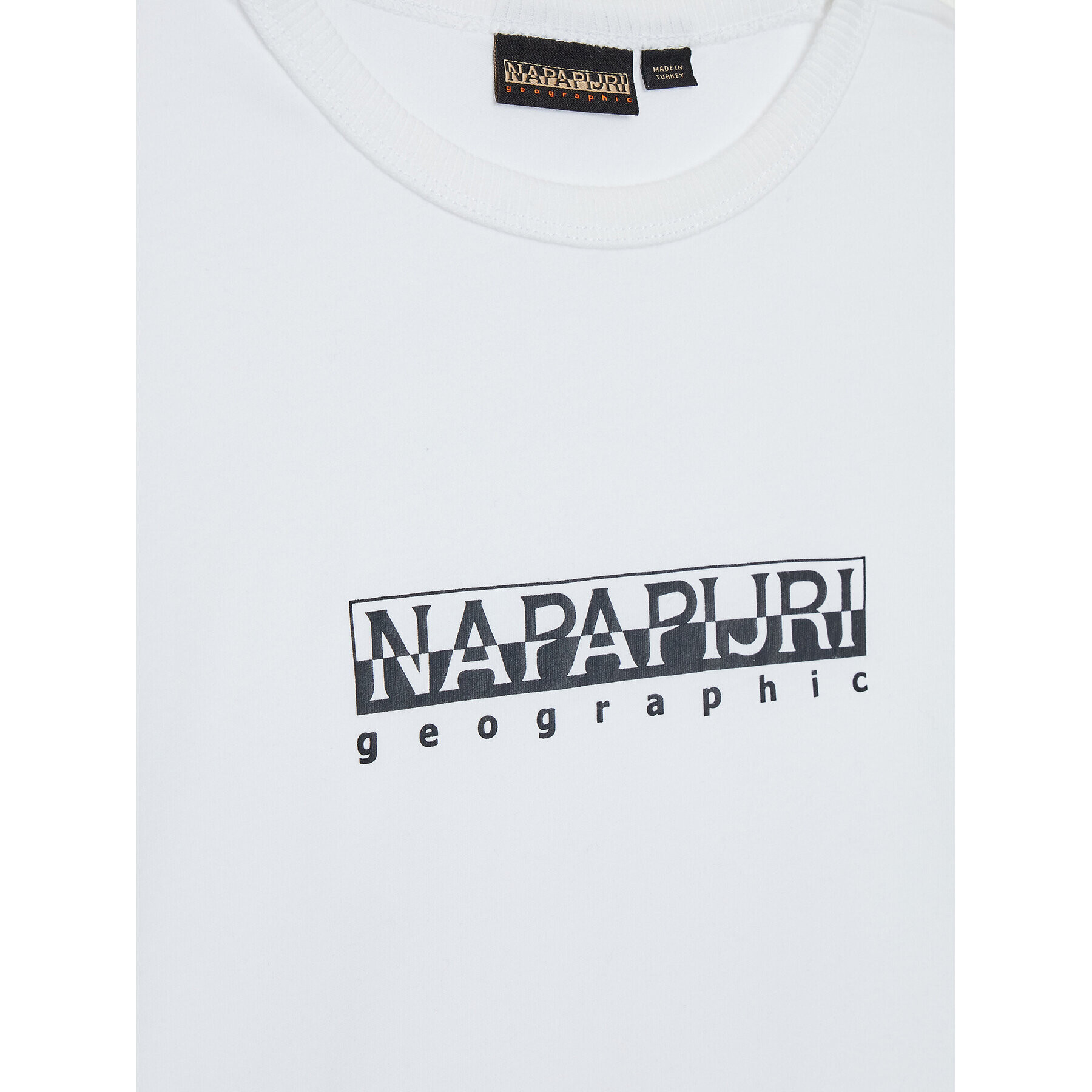 Napapijri Тишърт S-Box NP0A4GN S Бял Regular Fit - Pepit.bg