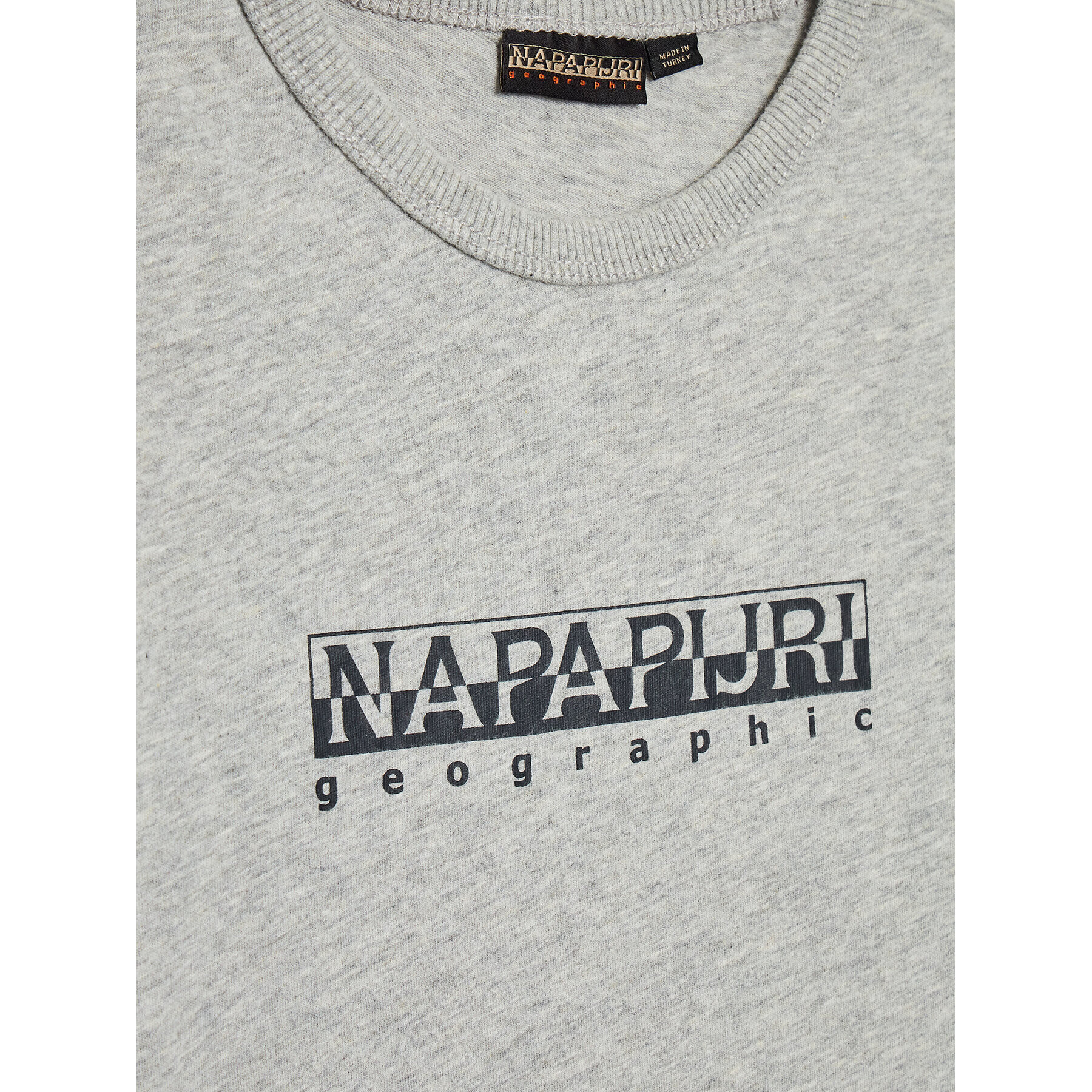 Napapijri Тишърт S-Box NP0A4GNJ M Сив Regular Fit - Pepit.bg