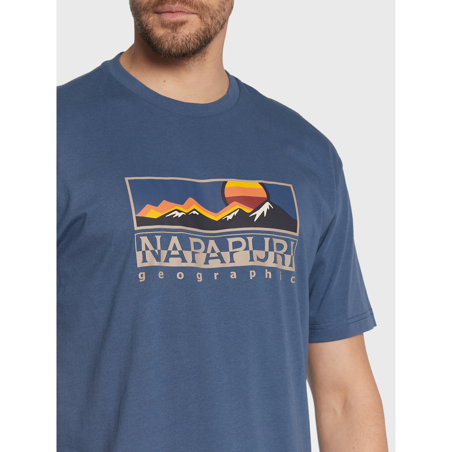 Napapijri Тишърт S-Freestyle NP0A4GM4 Син Regular Fit - Pepit.bg