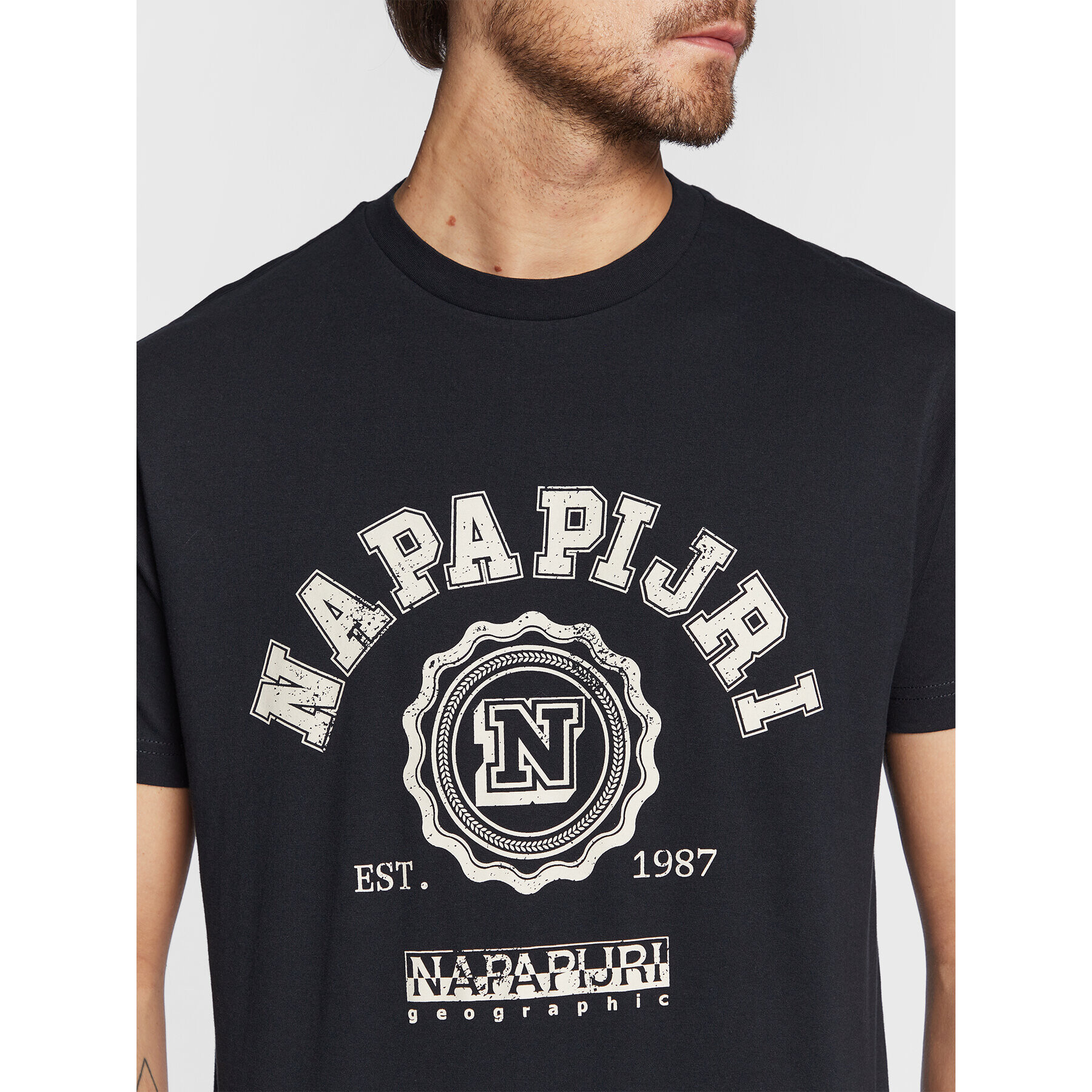 Napapijri Тишърт S-Quito NP0A4H5E Черен Regular Fit - Pepit.bg