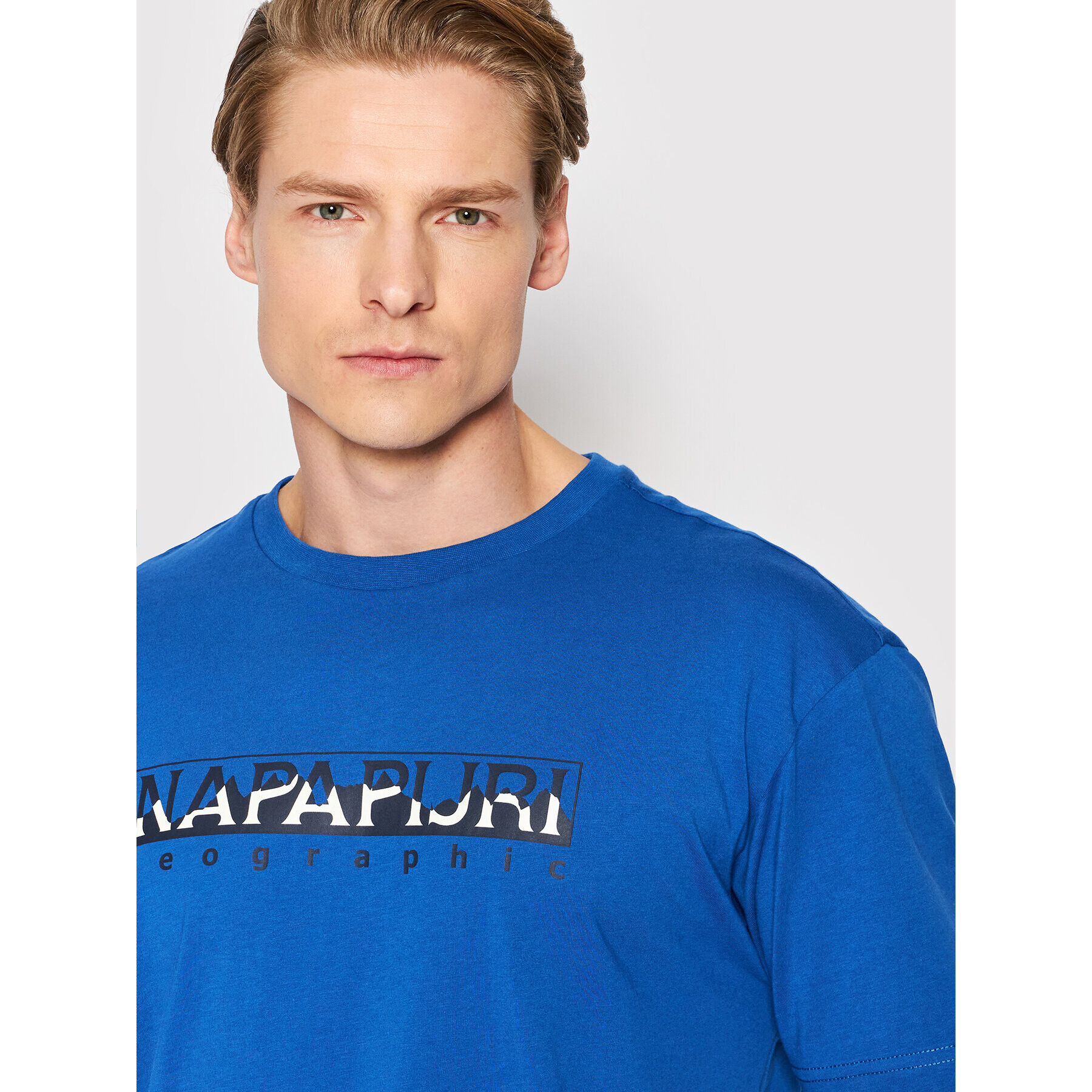 Napapijri Тишърт S-Sella NP0A4G6B Тъмносин Regular Fit - Pepit.bg