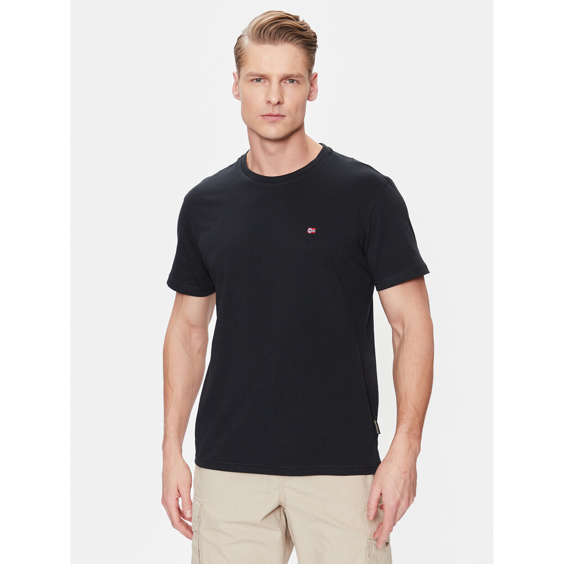Napapijri Тишърт Salis NP0A4H8D Черен Regular Fit - Pepit.bg
