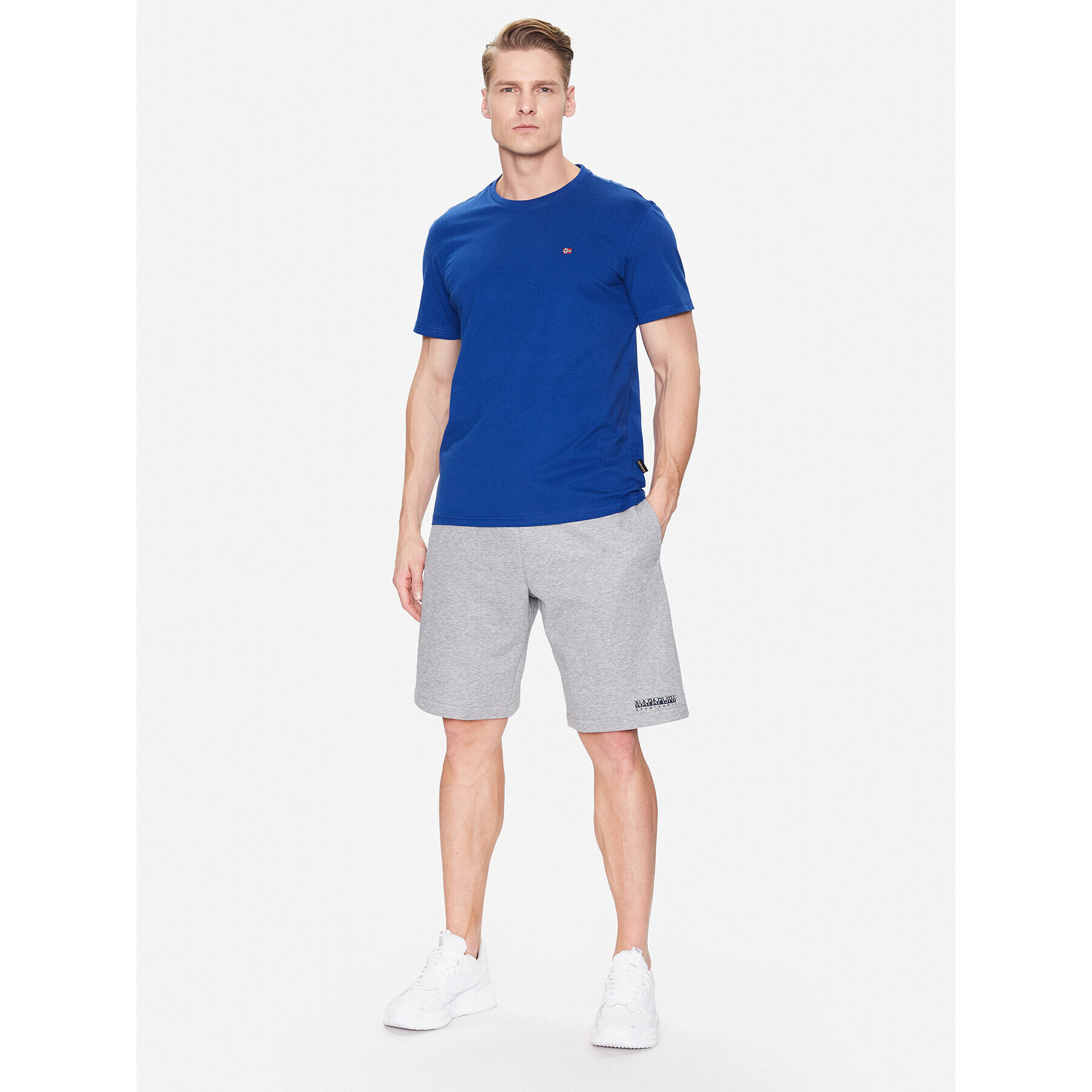 Napapijri Тишърт Salis NP0A4H8D Син Regular Fit - Pepit.bg
