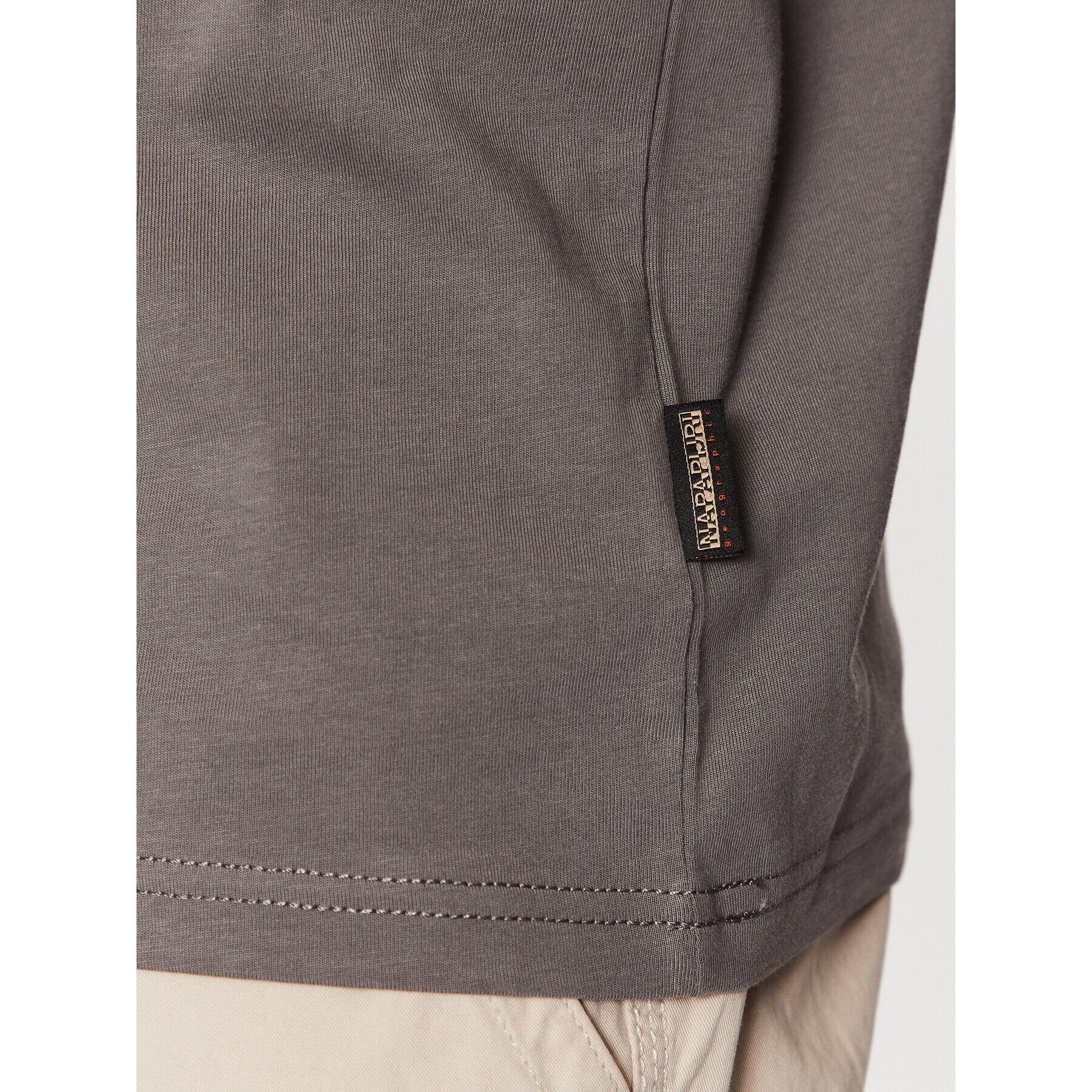 Napapijri Тишърт Salis NP0A4H8D Сив Regular Fit - Pepit.bg