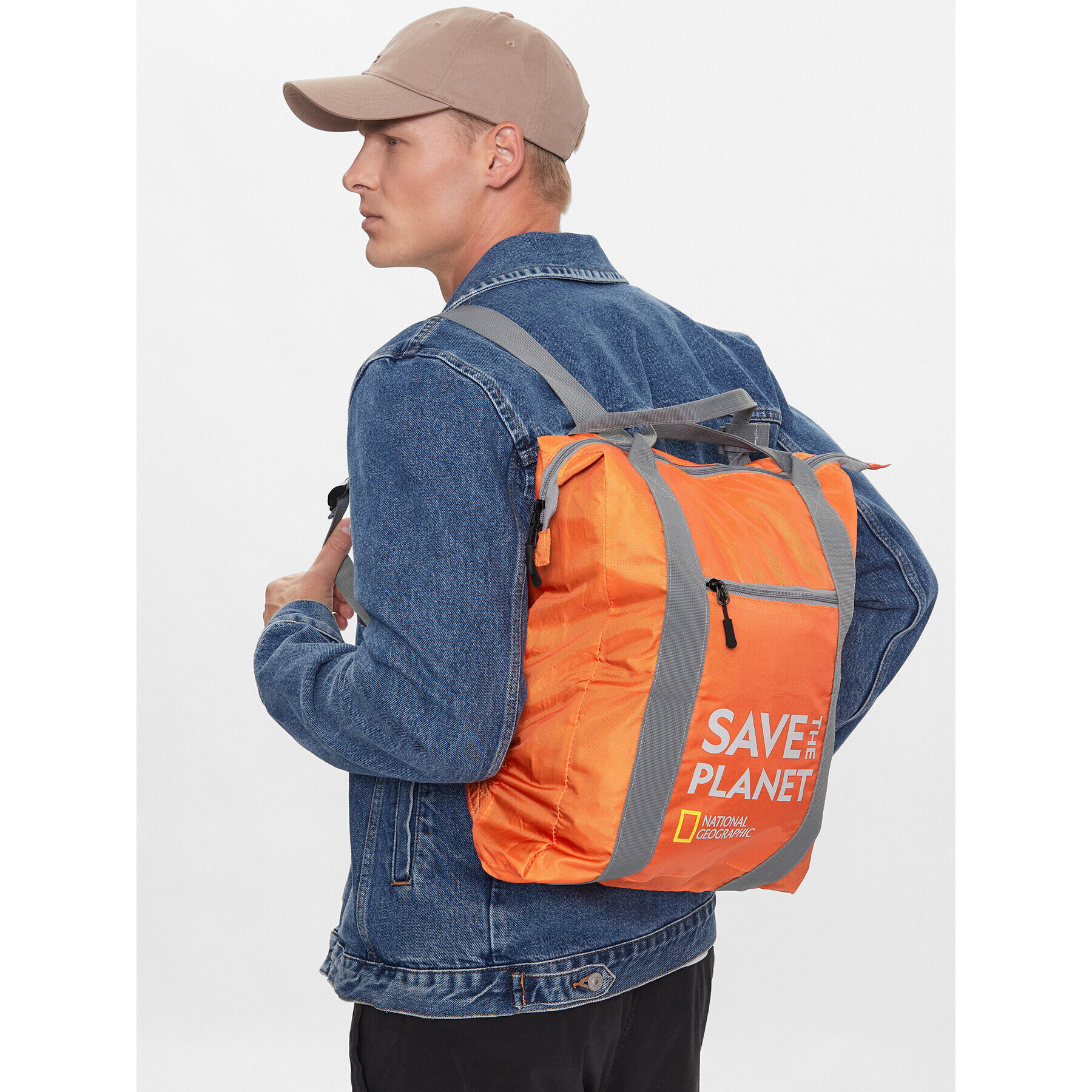 National Geographic Раница Drawstring N0890E.69 Оранжев - Pepit.bg