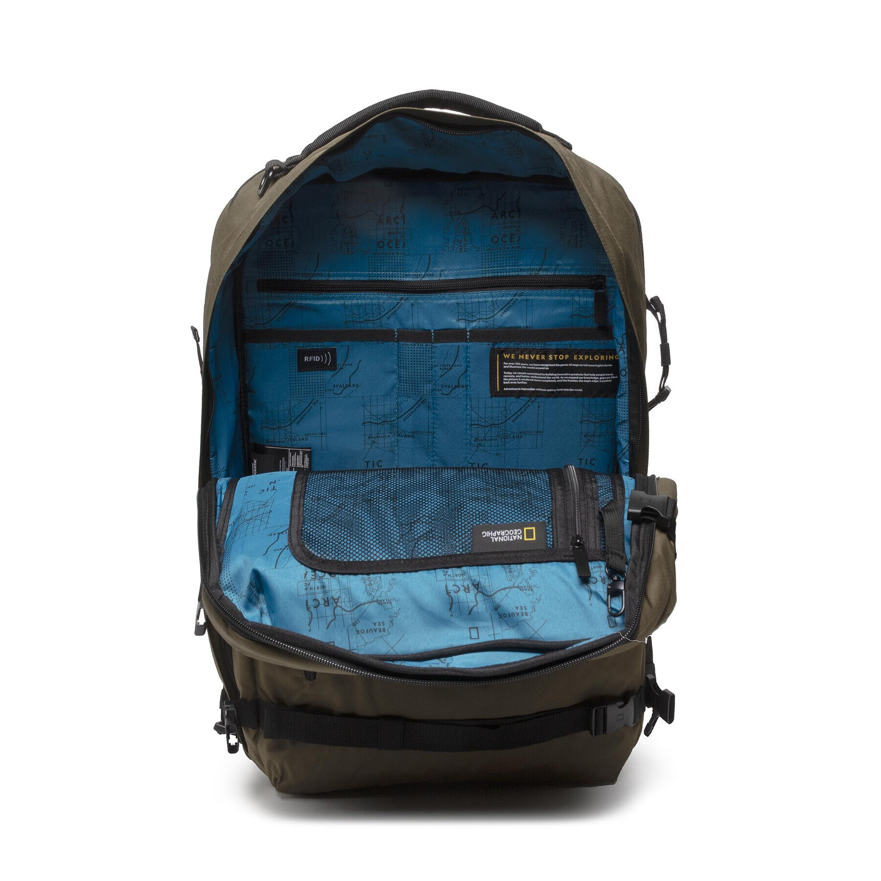 National Geographic Раница Ocean N20908.11 L Зелен - Pepit.bg