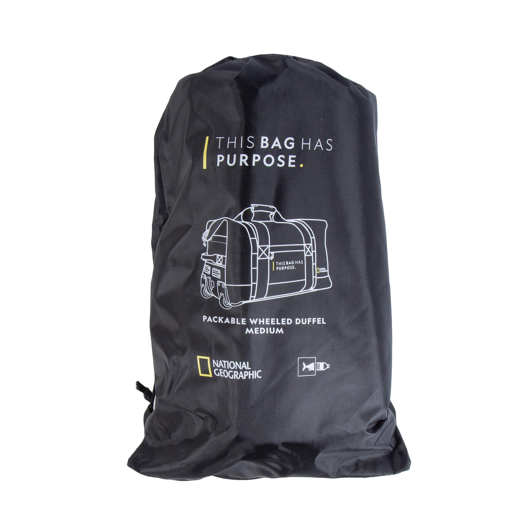 National Geographic Сак Packable Wheeled Duffel Medium N10443.06 Черен - Pepit.bg