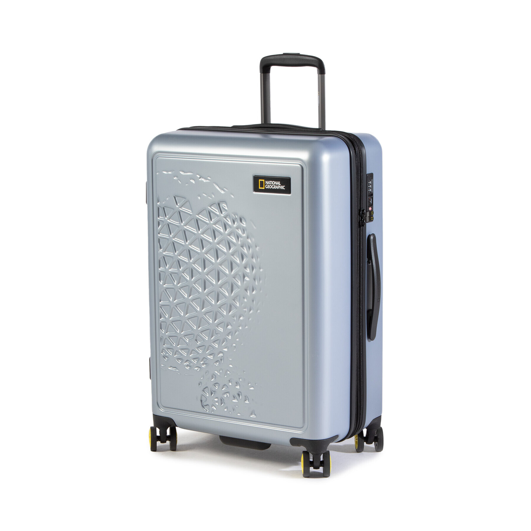 National Geographic Среден твърд куфар Luggage N162HA.60.23 Сребрист - Pepit.bg