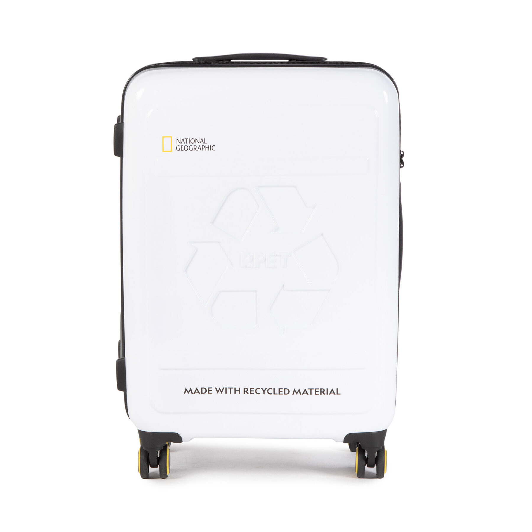 National Geographic Среден твърд куфар Medium Trolley N205HA.60.01 Бял - Pepit.bg