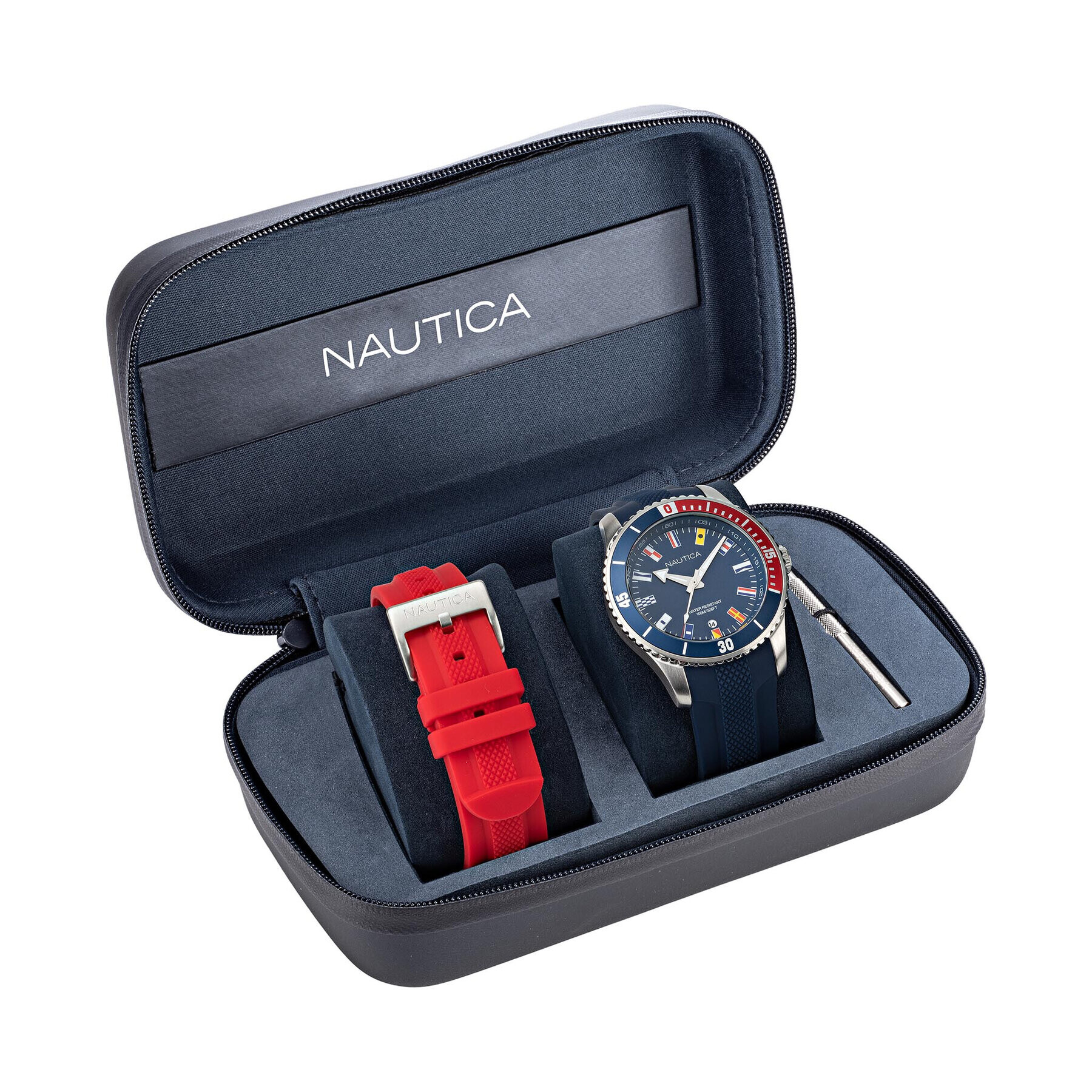 Nautica Часовник Pacific Beach Box Set NAPPBS038 Тъмносин - Pepit.bg
