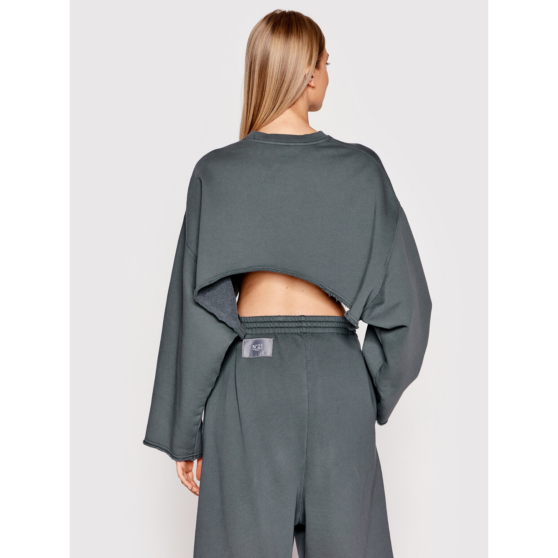 N°21 Суитшърт 22E N2M0 E101 6323 Сив Relaxed Fit - Pepit.bg