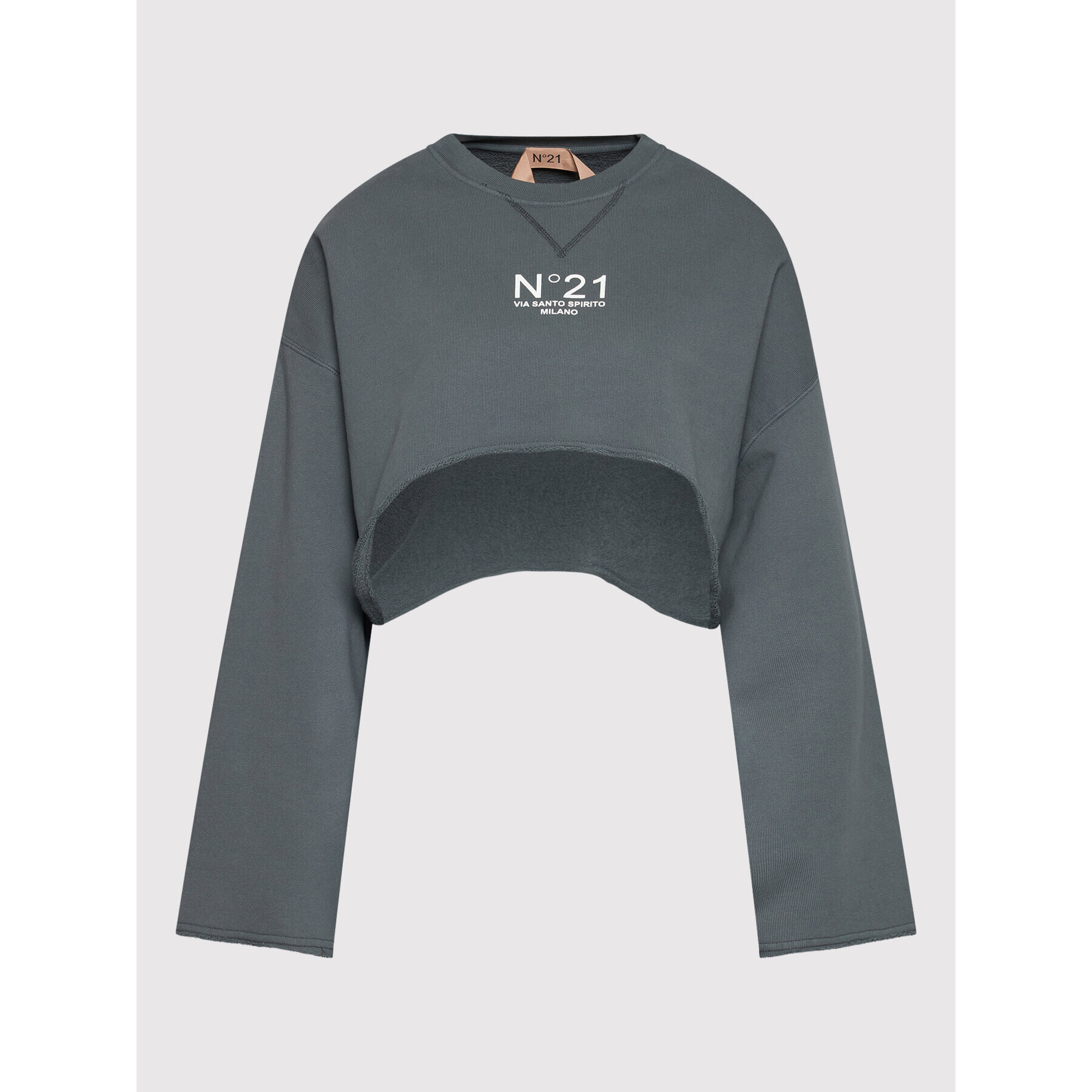 N°21 Суитшърт 22E N2M0 E101 6323 Сив Relaxed Fit - Pepit.bg