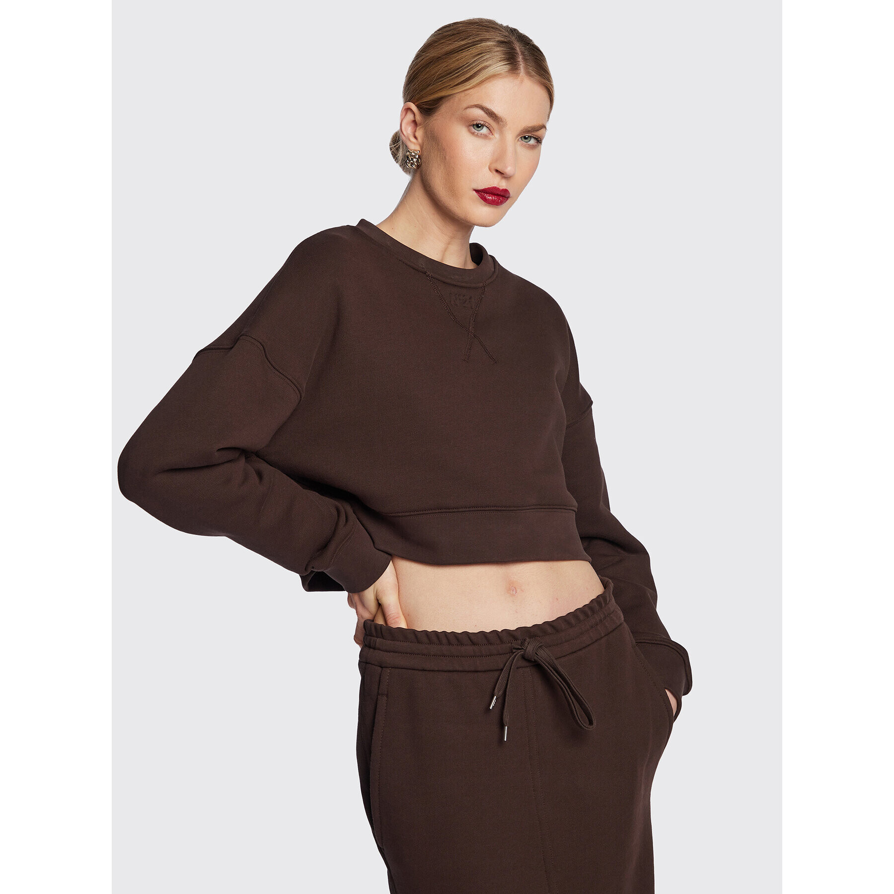 N°21 Суитшърт 23E N2M0 E012 4038 Кафяв Regular Fit - Pepit.bg