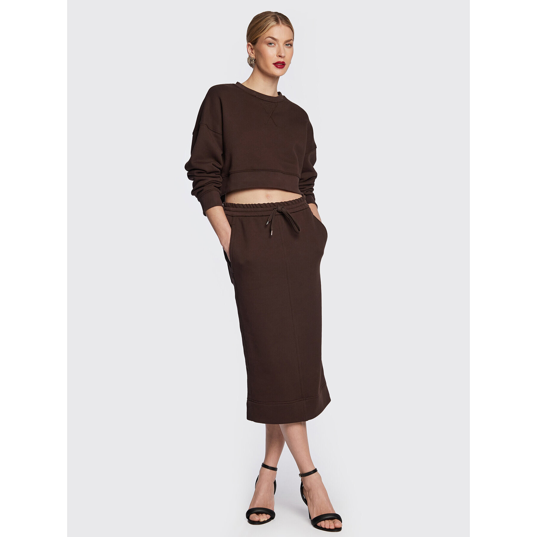 N°21 Суитшърт 23E N2M0 E012 4038 Кафяв Regular Fit - Pepit.bg