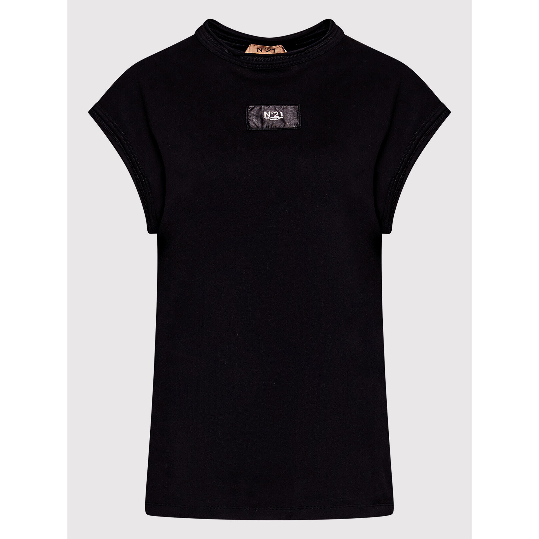 N°21 Тишърт 22E N2M0 F101 6325 Черен Regular Fit - Pepit.bg