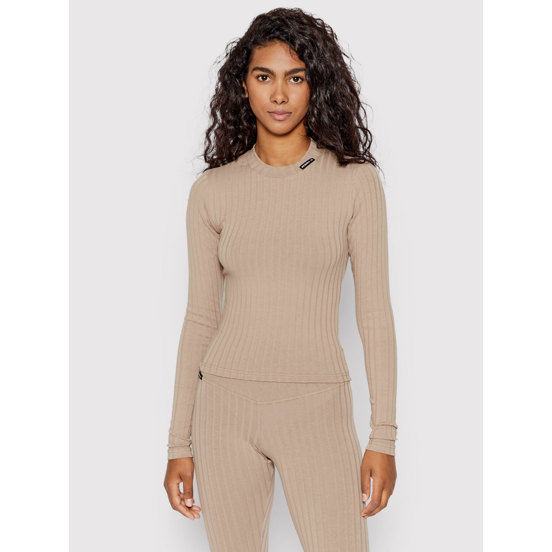 NEBBIA Блуза 415 Кафяв Slim Fit - Pepit.bg