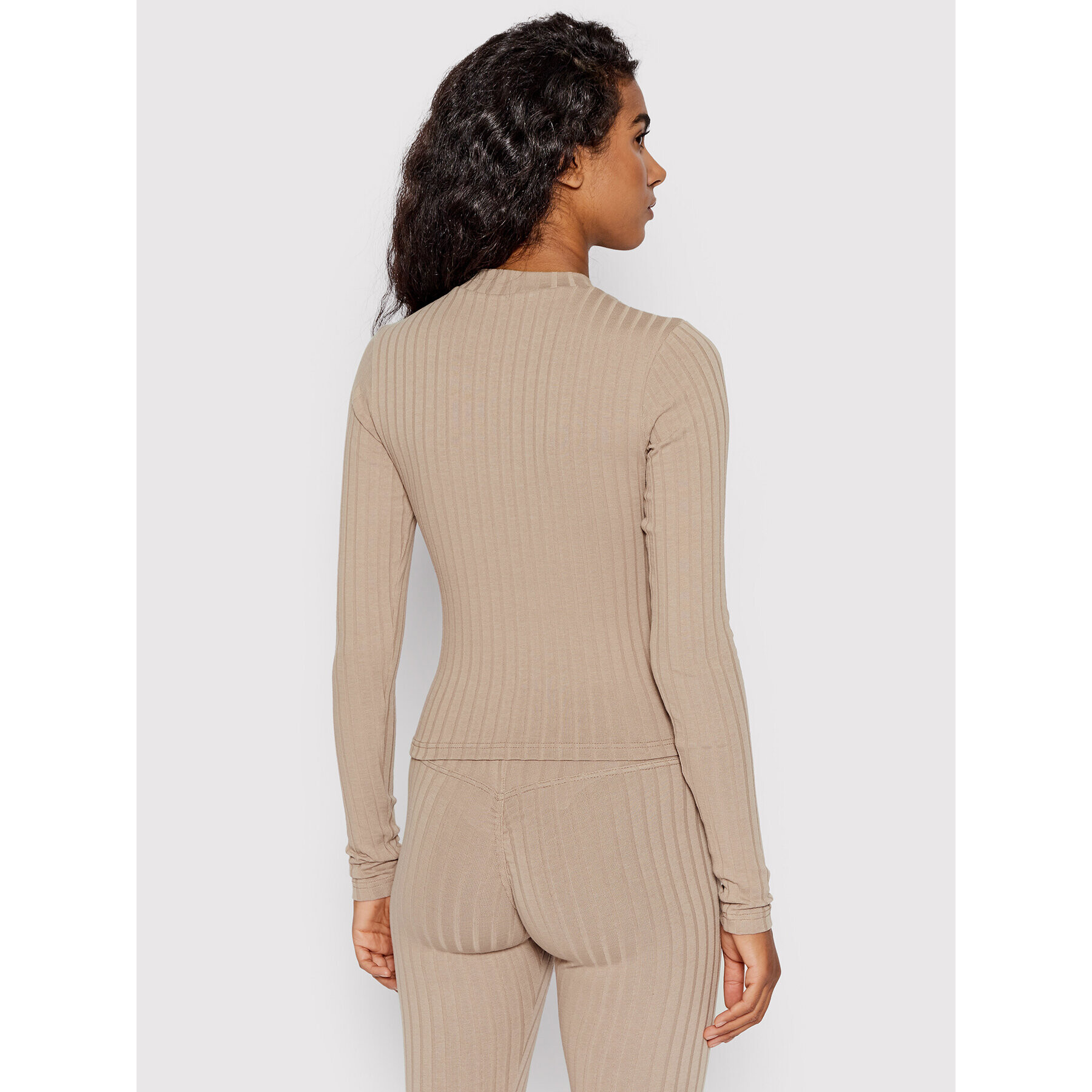 NEBBIA Блуза 415 Кафяв Slim Fit - Pepit.bg