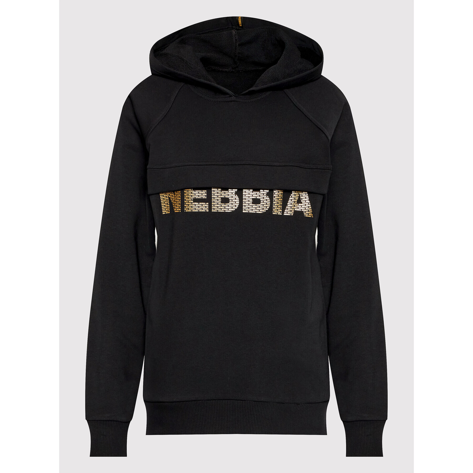 NEBBIA Суитшърт Intense Focus 825 Черен Relaxed Fit - Pepit.bg