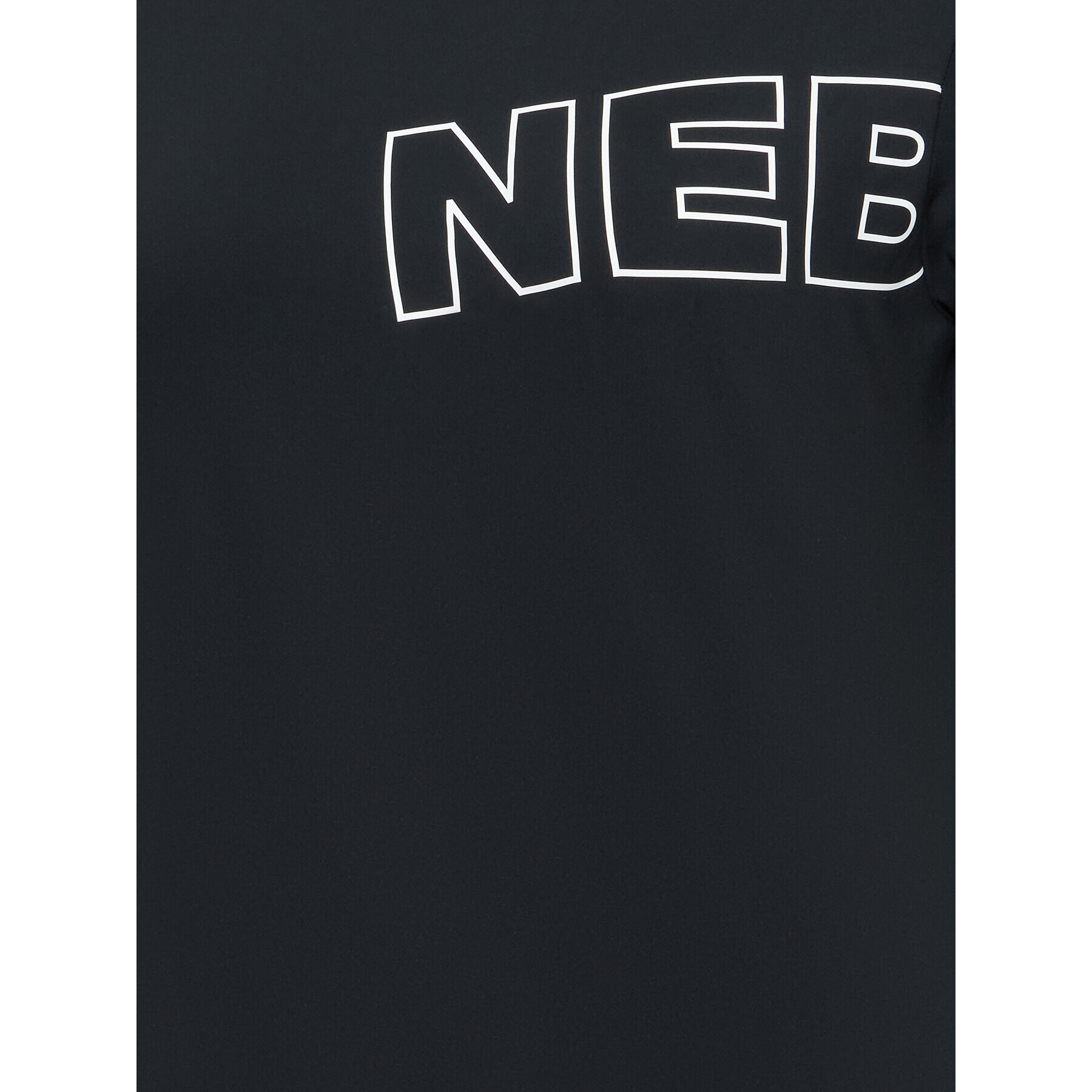NEBBIA Тишърт 44001 Черен Regular Fit - Pepit.bg