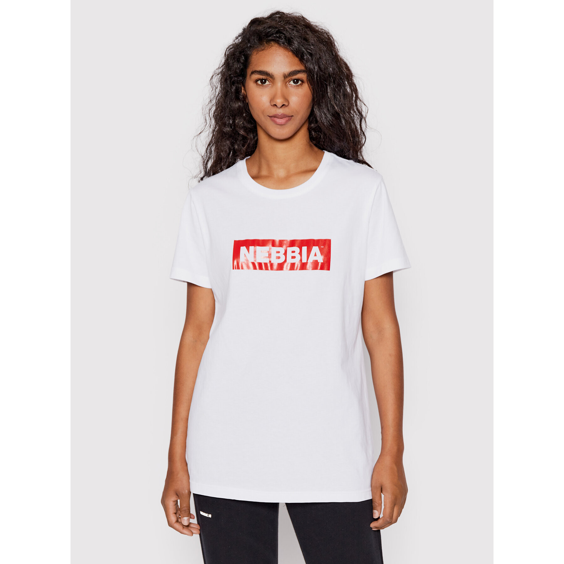 NEBBIA Тишърт 592 Бял Regular Fit - Pepit.bg