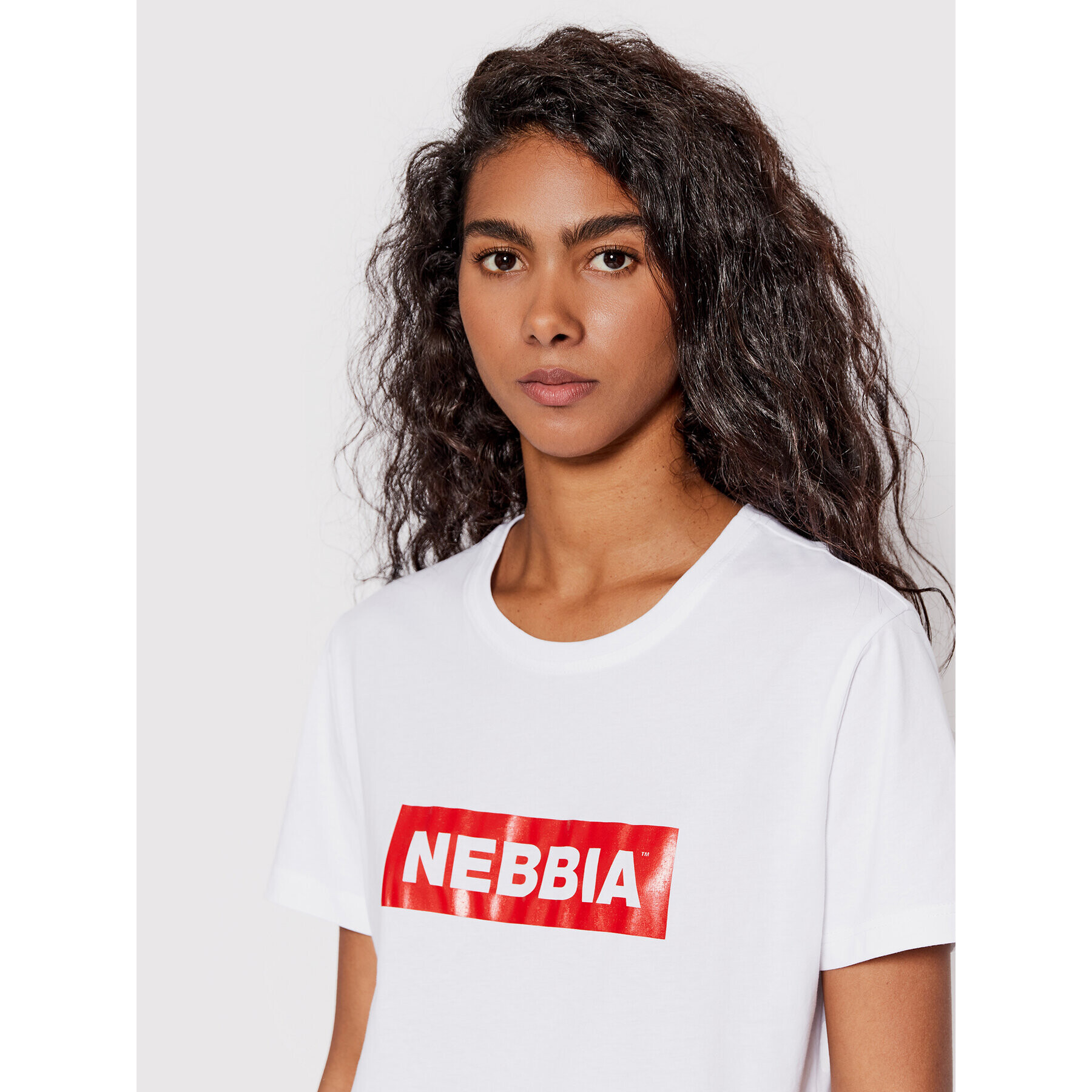 NEBBIA Тишърт 592 Бял Regular Fit - Pepit.bg