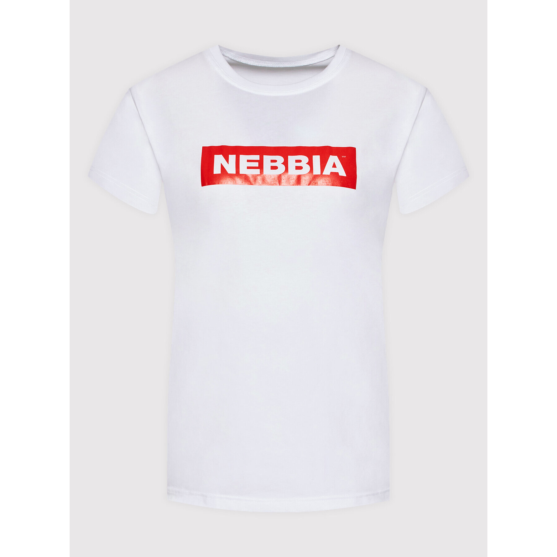 NEBBIA Тишърт 592 Бял Regular Fit - Pepit.bg