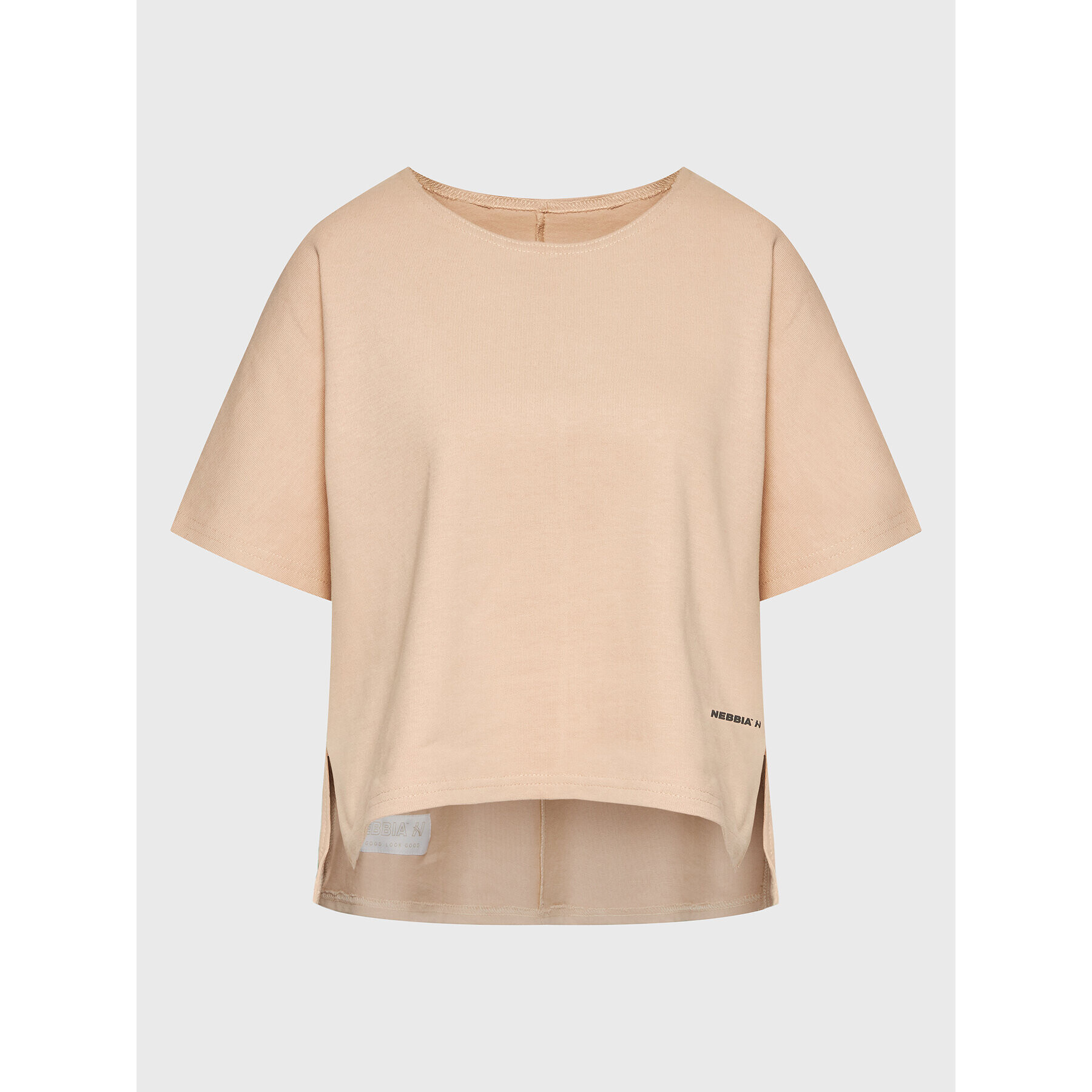 NEBBIA Тишърт The Minimalist 417 Розов Loose Fit - Pepit.bg