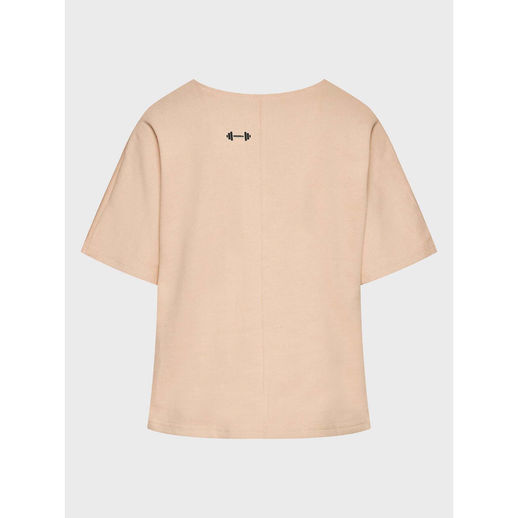 NEBBIA Тишърт The Minimalist 417 Розов Loose Fit - Pepit.bg