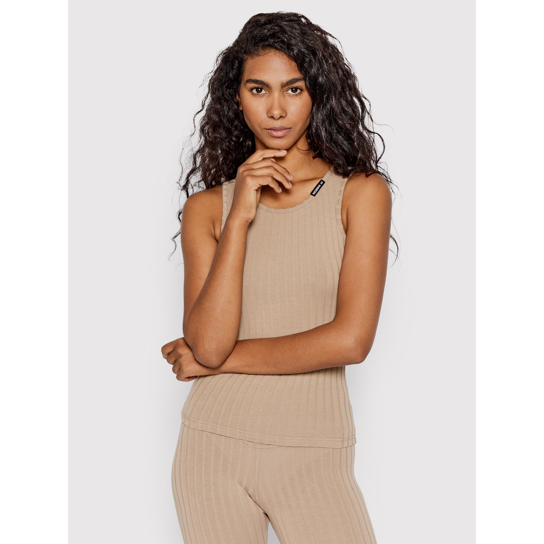 NEBBIA топ 414 Кафяв Slim Fit - Pepit.bg