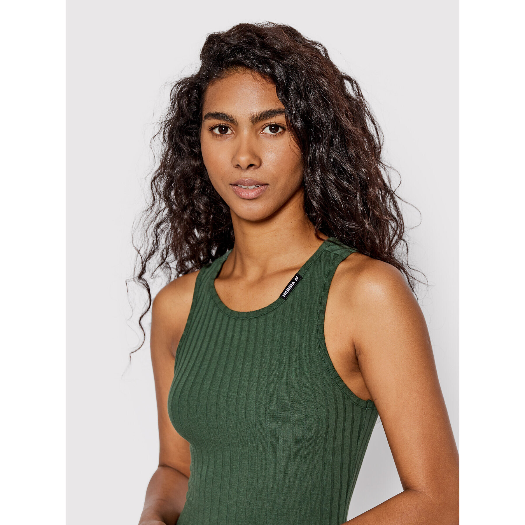 NEBBIA топ 414 Зелен Slim Fit - Pepit.bg